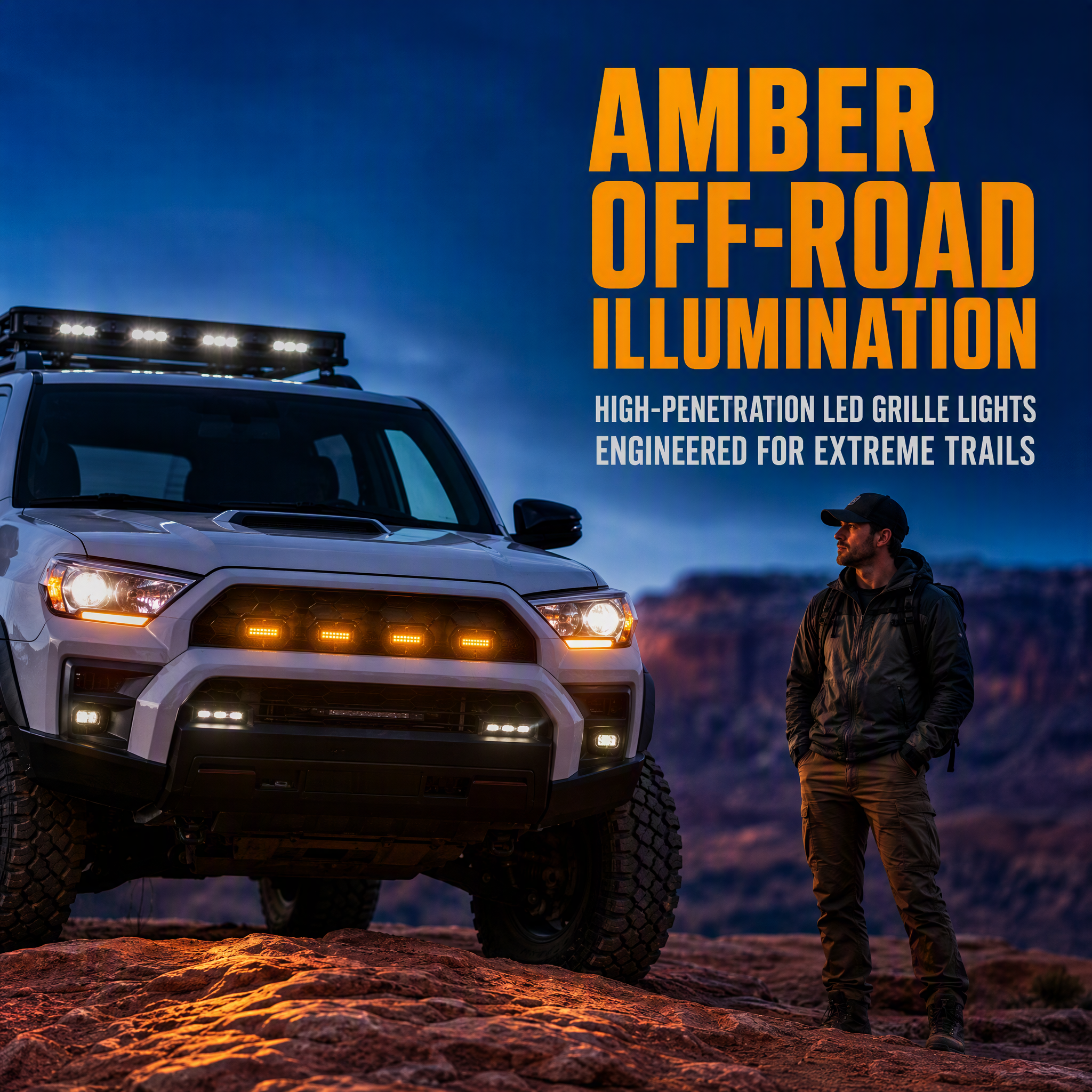 Premium Louvre Light Cover With 4Runner TRD Pro 2025
