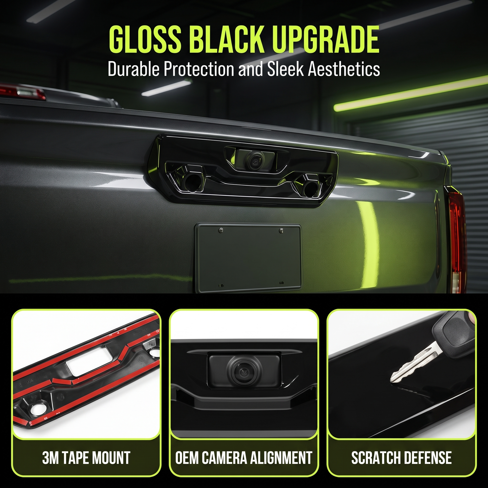 Trunk Handle Cover Compatible With Chevrolet Silverado & GMC Sierra Denali 2022-2025