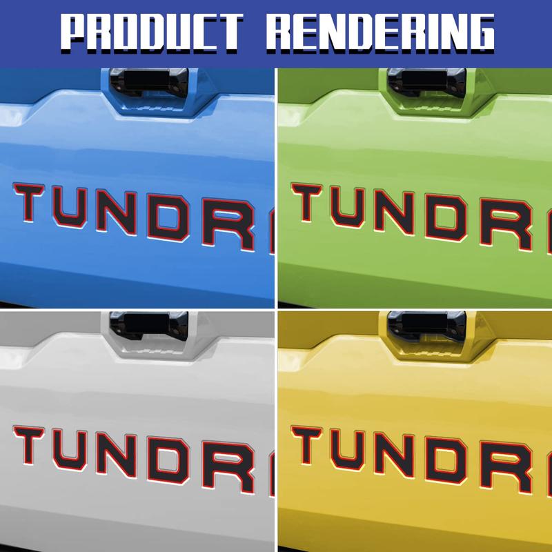 P430 3D Tailgate Letters Decal Insert Badge For TOYOTA TUNDRA - image 8