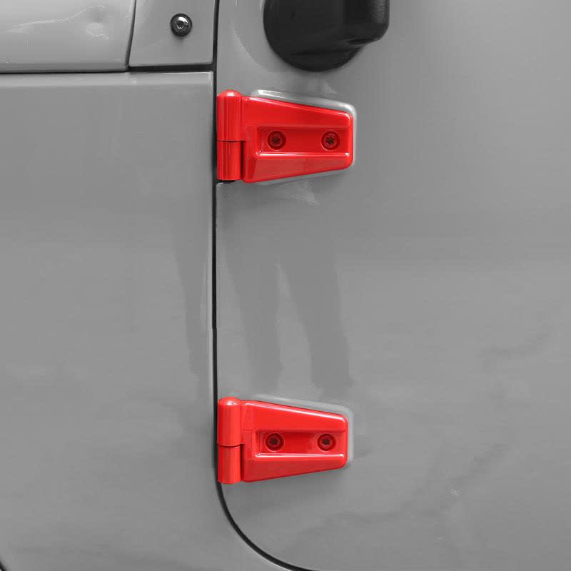 Car Door Hinge Trim Covers — Compatible with 2007-2017 Jeep Wrangler JK/JKU 4-Door Series - image 6