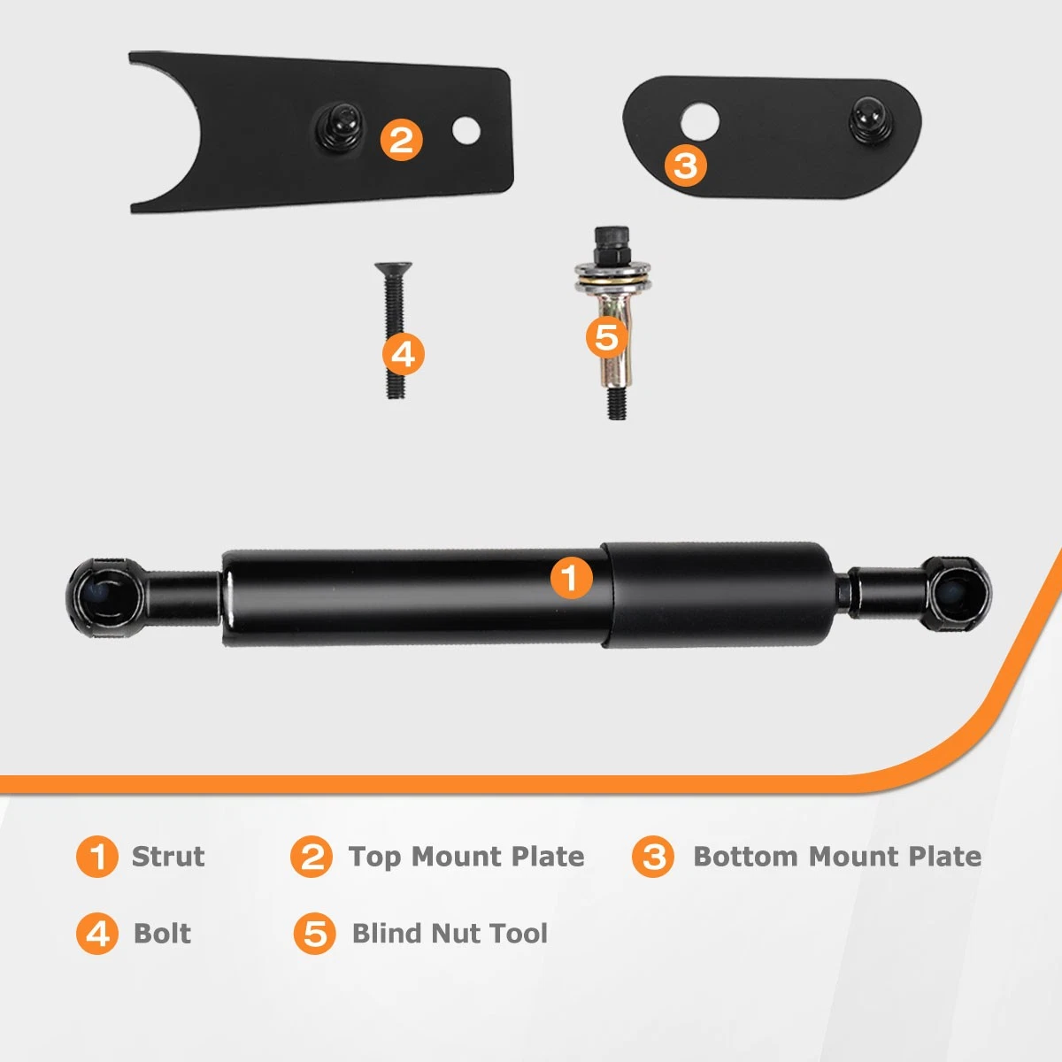 Tailgate Assist Shock Damper Compatible With 2007-2019 Chevy Silverado GMC Sierra