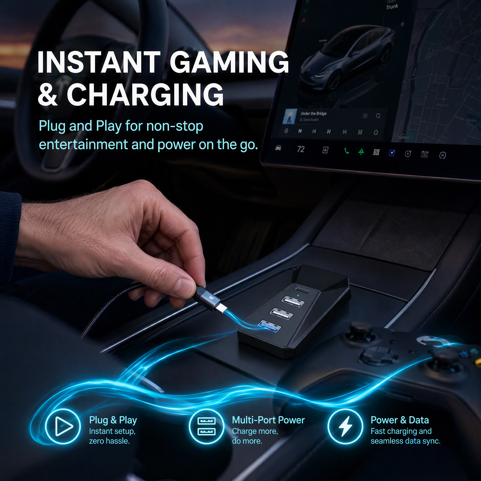 P160 USB Docking Station For Model Y/Y Juniper/3 Highland