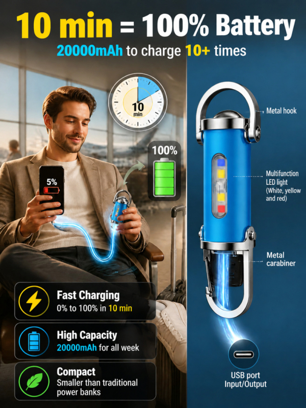 【Ultra Bright Sky Cannon】High Power Zoomable White Laser Flashlight