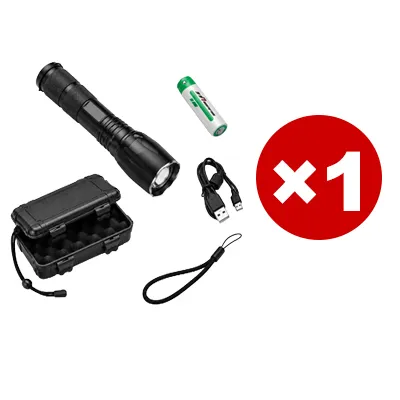 【Ultra Bright Sky Cannon】High Power Zoomable White Laser Flashlight