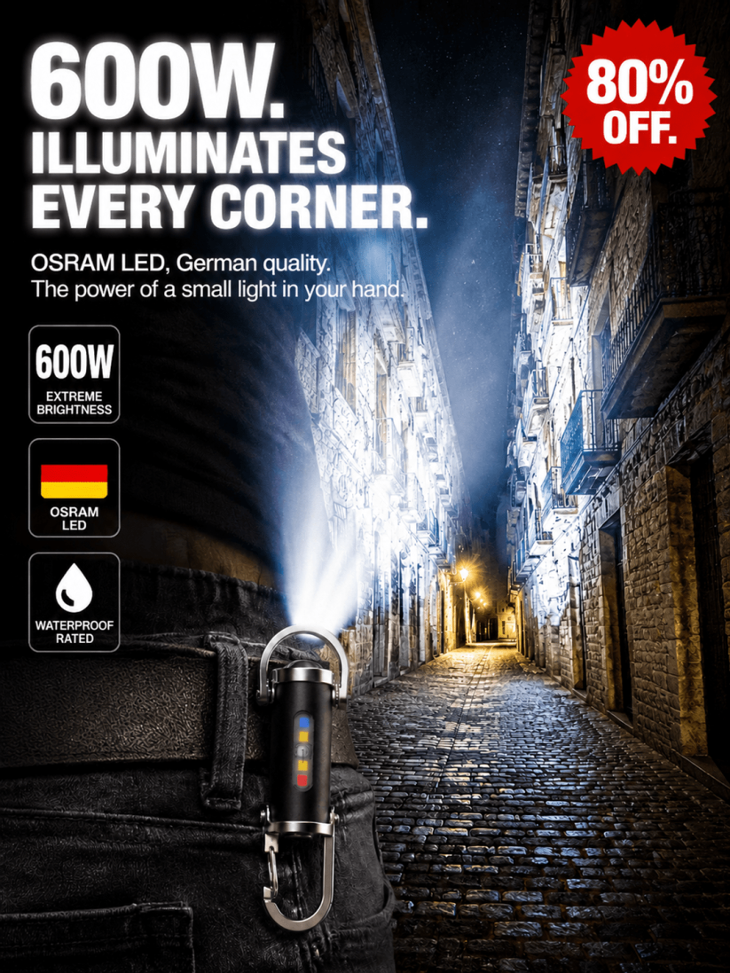 【Ultra Bright Sky Cannon】High Power Zoomable White Laser Flashlight