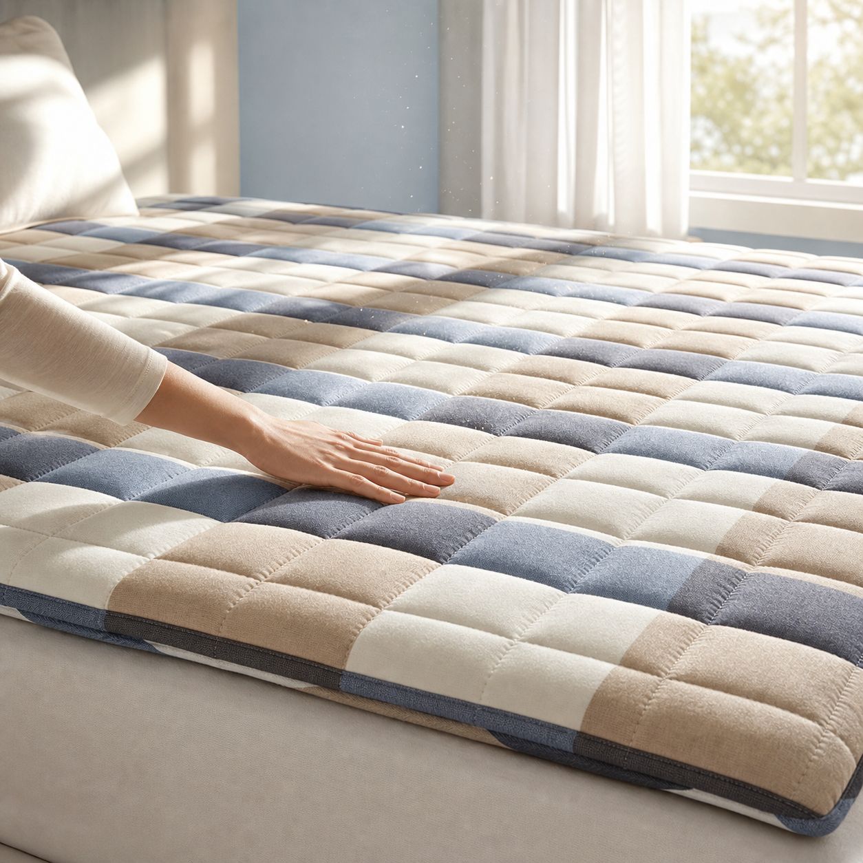Easy to clean and maintain cotton pad quilt for beds