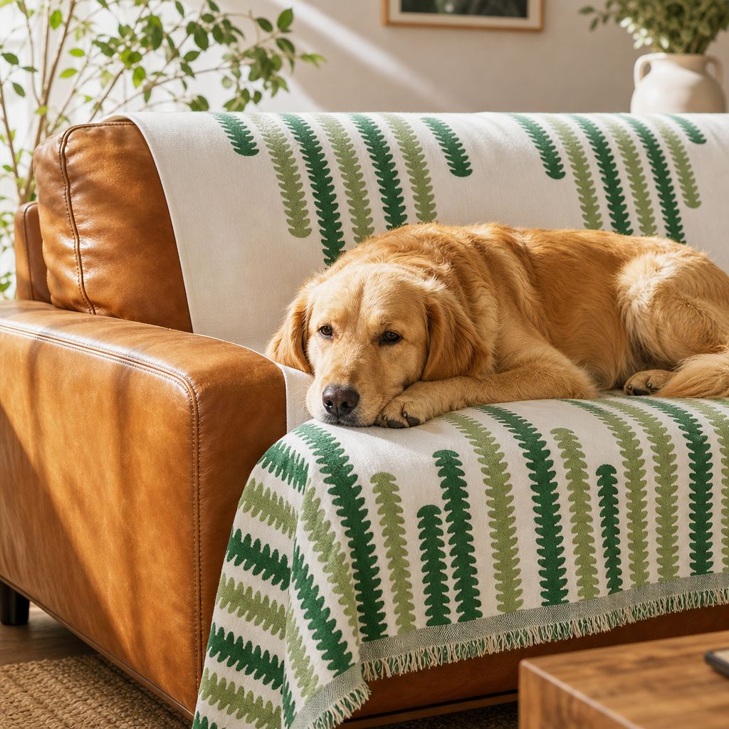 Elegant sofa protector for contemporary living rooms