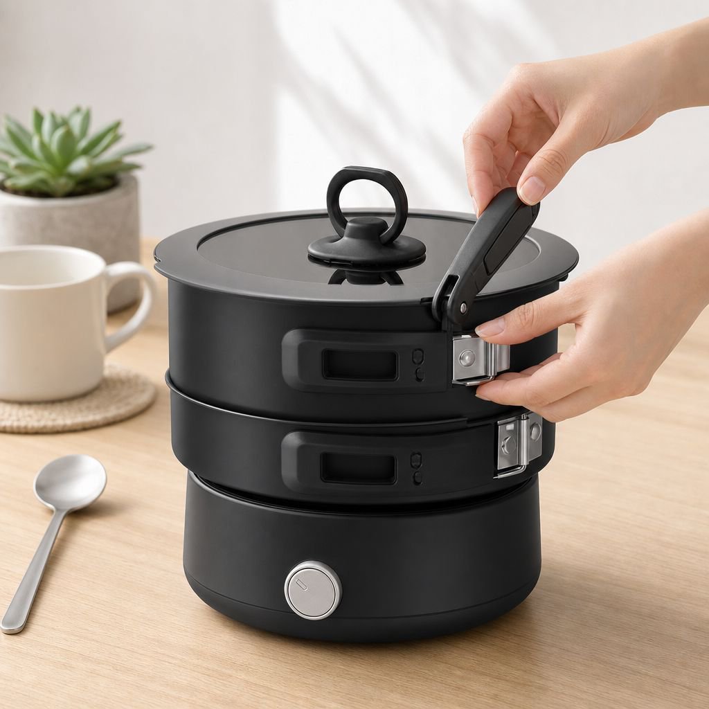 Mini electric cooker for small apartments and dorms