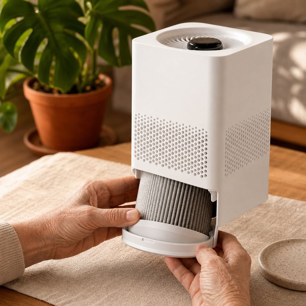 SGS certification label on air purifier