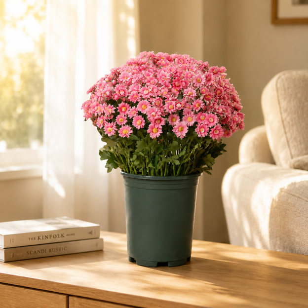 Artificial Outdoor Sunset Mums Flowers
