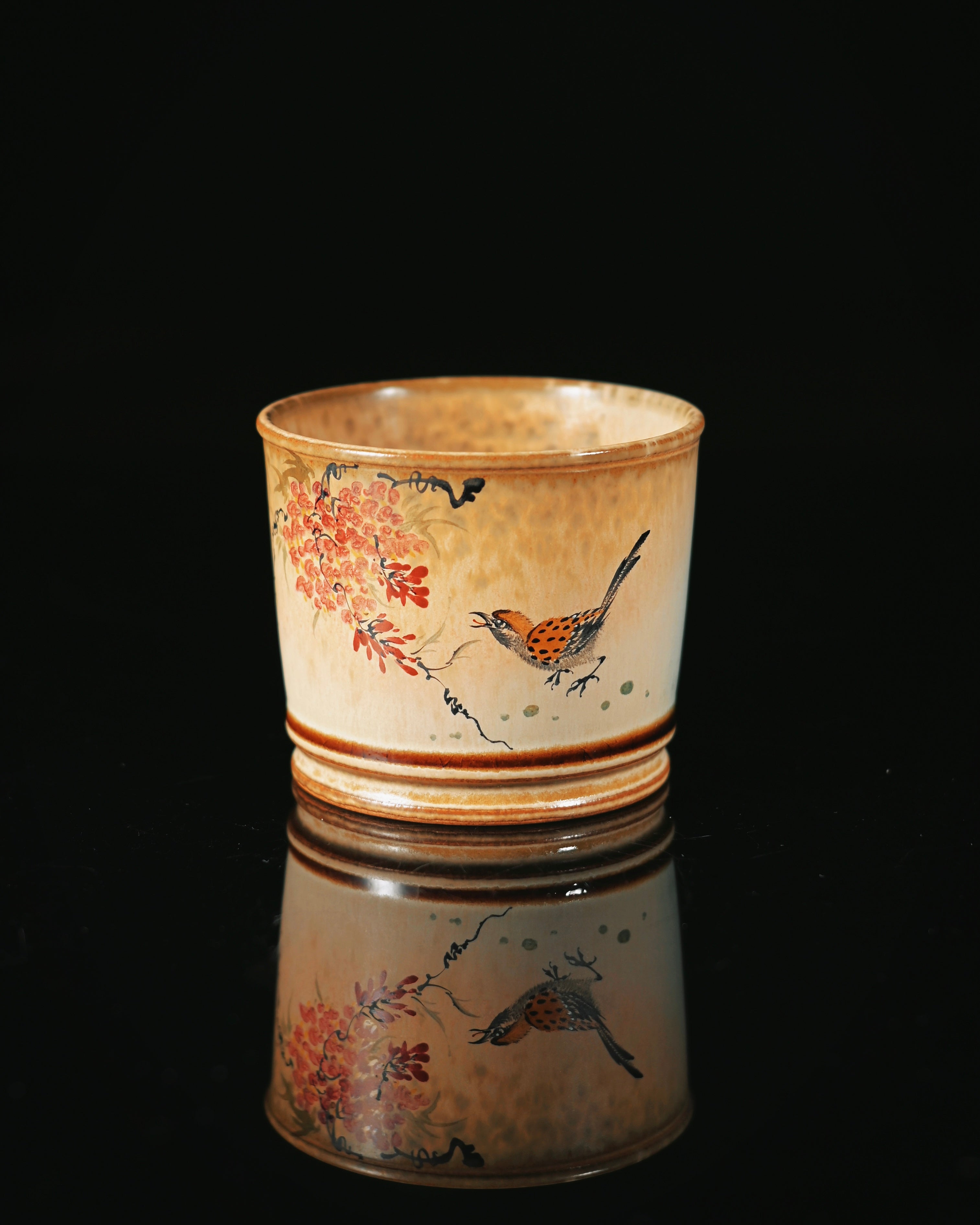 jingdezhen ceramic – Jingdezhen Hand-Painted Chinese Bird-and-Flower Master Cup by Kungfuyang