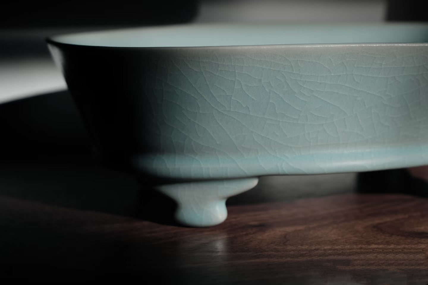 ru ware reproduction tea tray – Ru Ware Sky-Blue Glaze Oval Basin – A Tribute to Northern Song by Kungfuyang