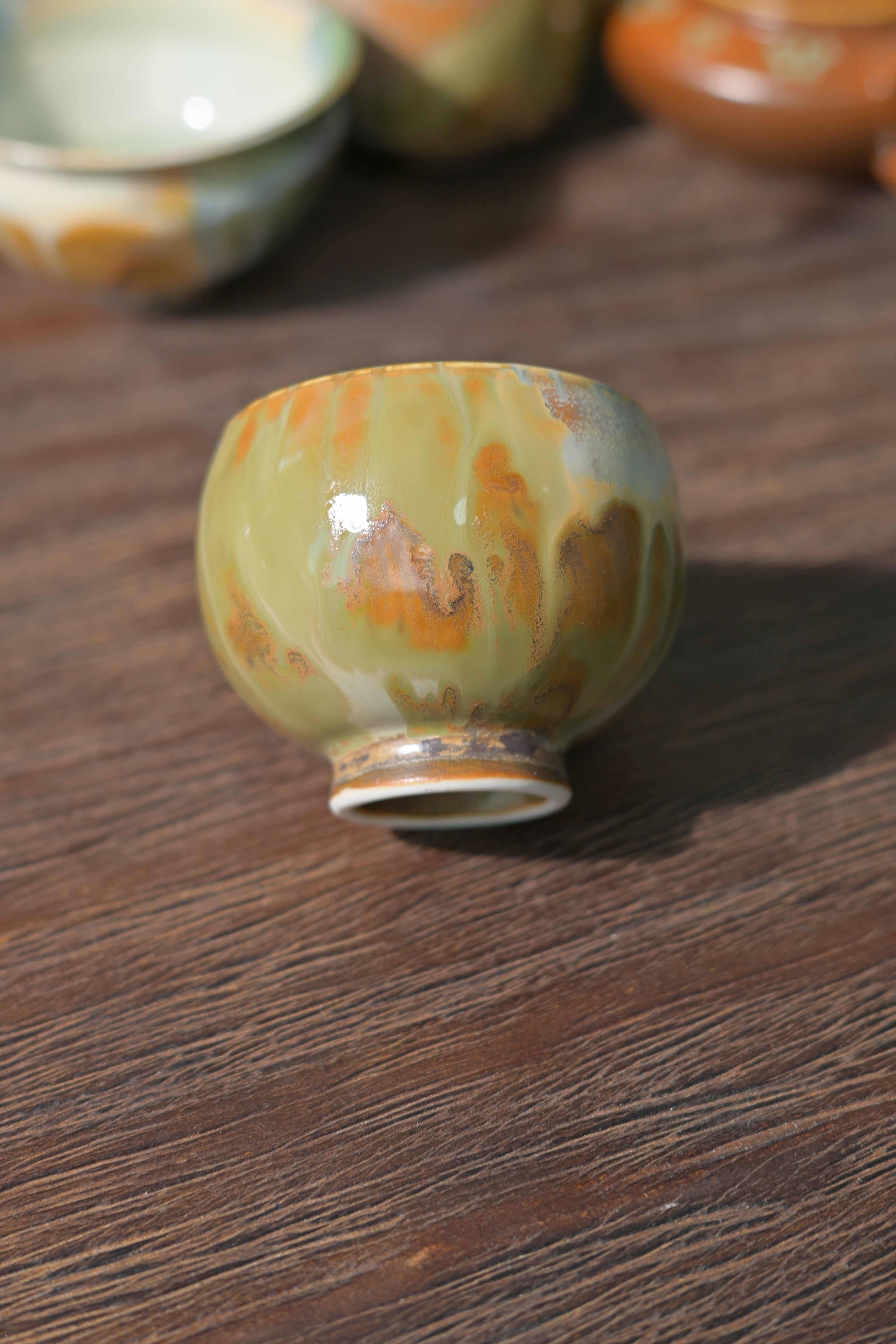 Kungfuyang Unique Piece Jingdezhen Handmade Underglaze Colored Teacup, product view 12