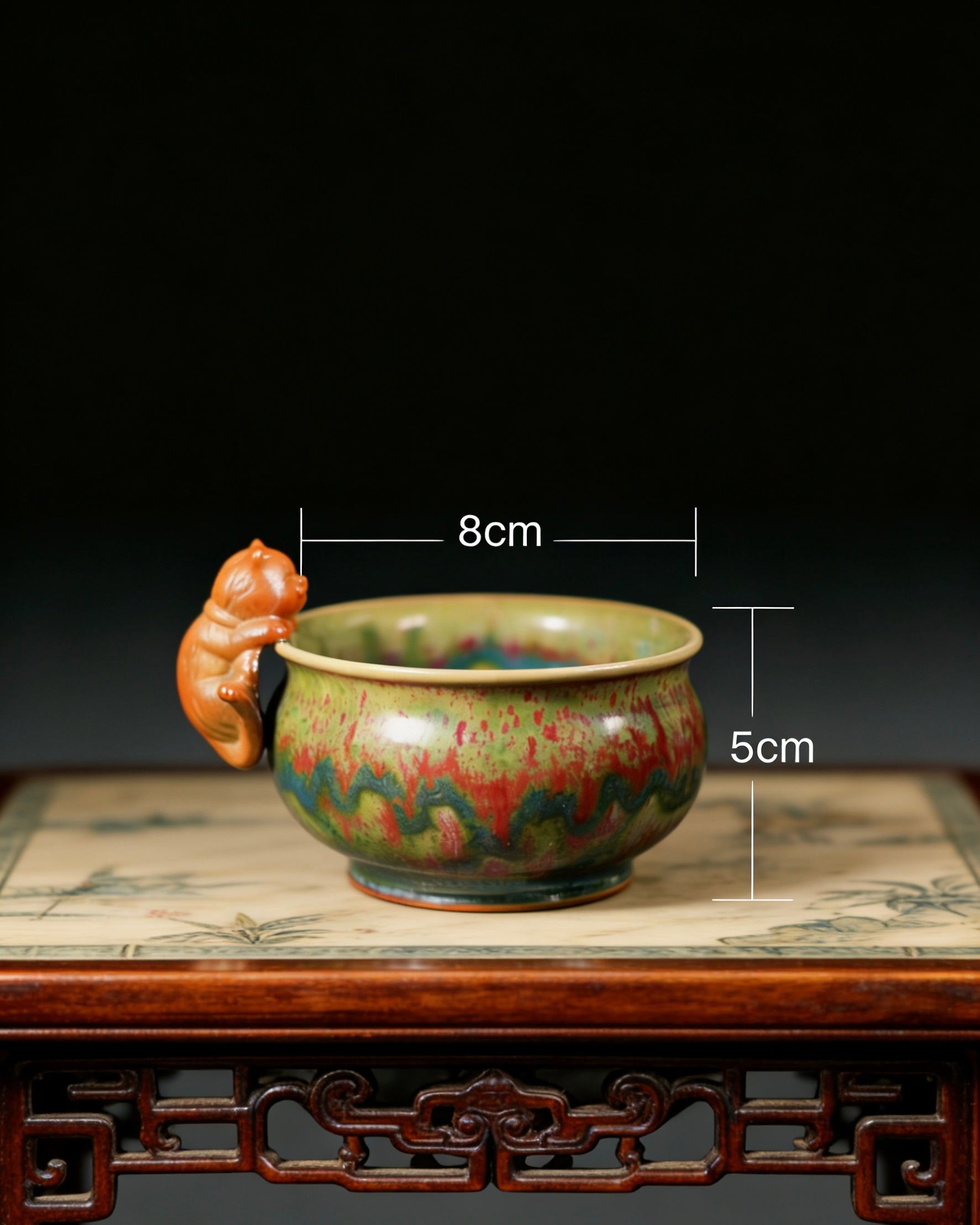 Unique glaze patterns formed naturally in Jun kiln ensuring each ceramic piece is one-of-a-kind by Kungfuyang