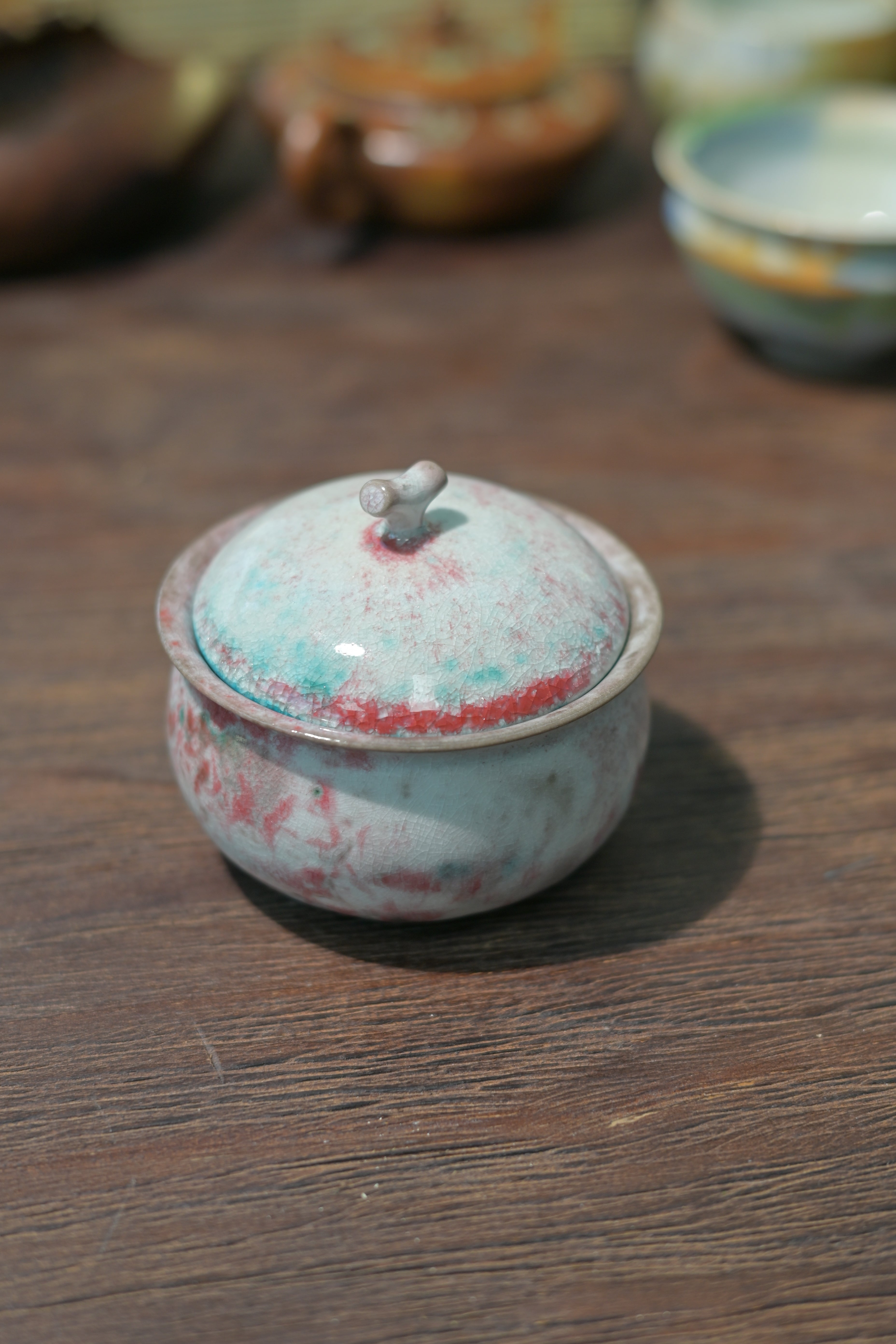 Kungfuyang Unique Piece Jingdezhen Wood-Fired Soda Glaze Gaiwan 100ml, product view 7
