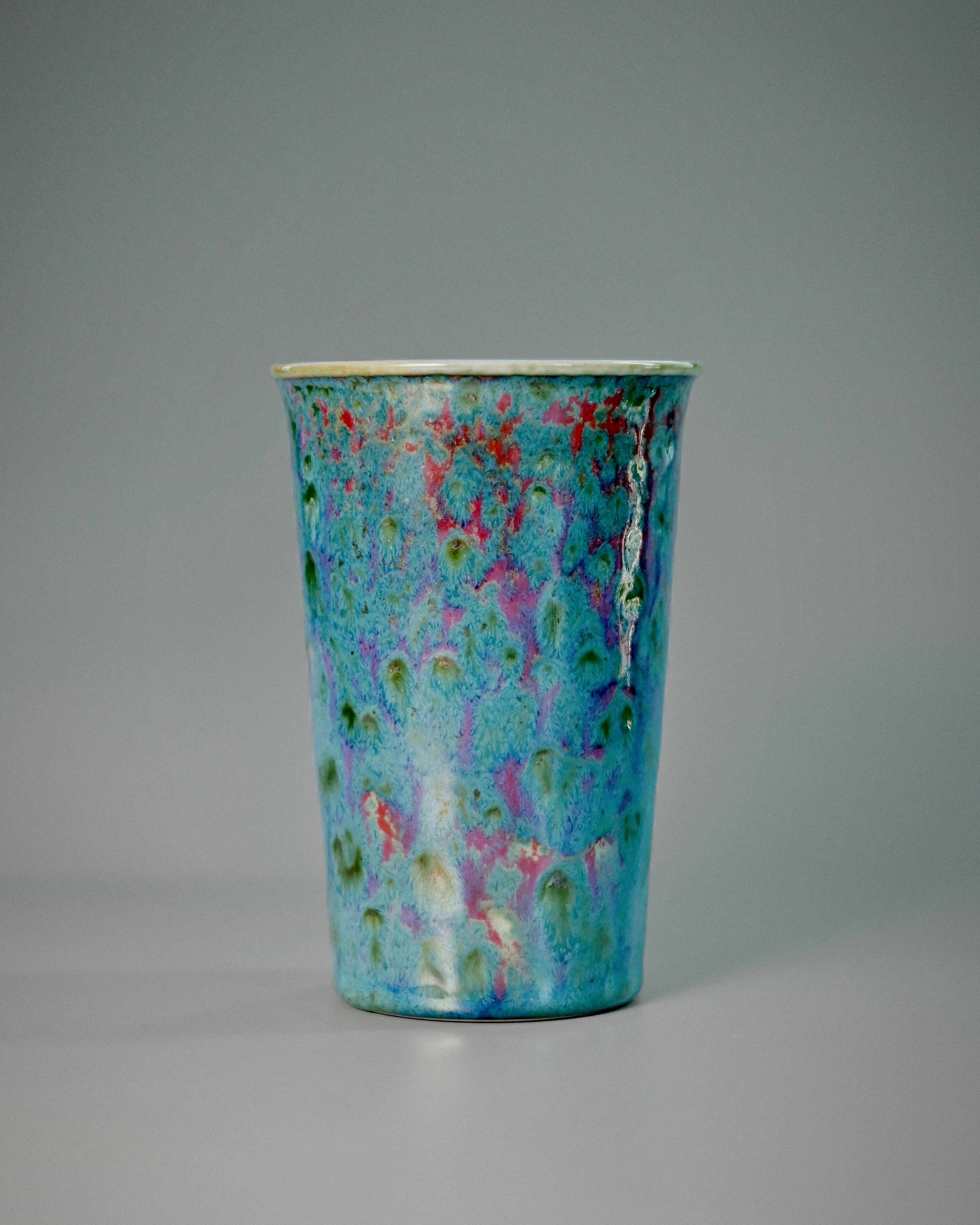ceramic tumbler for coffee – Jun Ware Color-Shifting Cola Cup by Kungfuyang