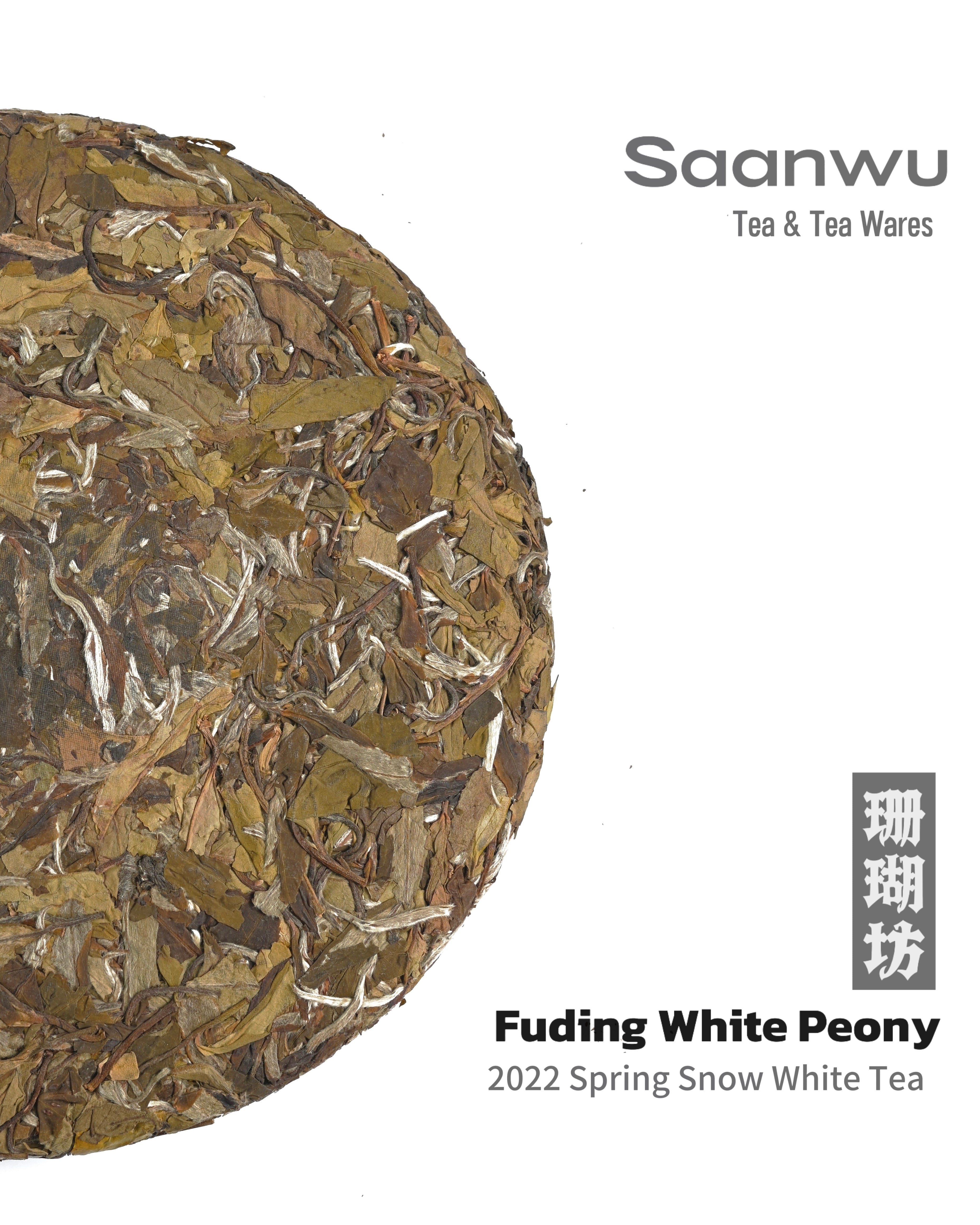 2022 spring snow white peony compressed – 2022 Spring Snow White Peony Compressed Fuding White Tea Cake by, view 7-2