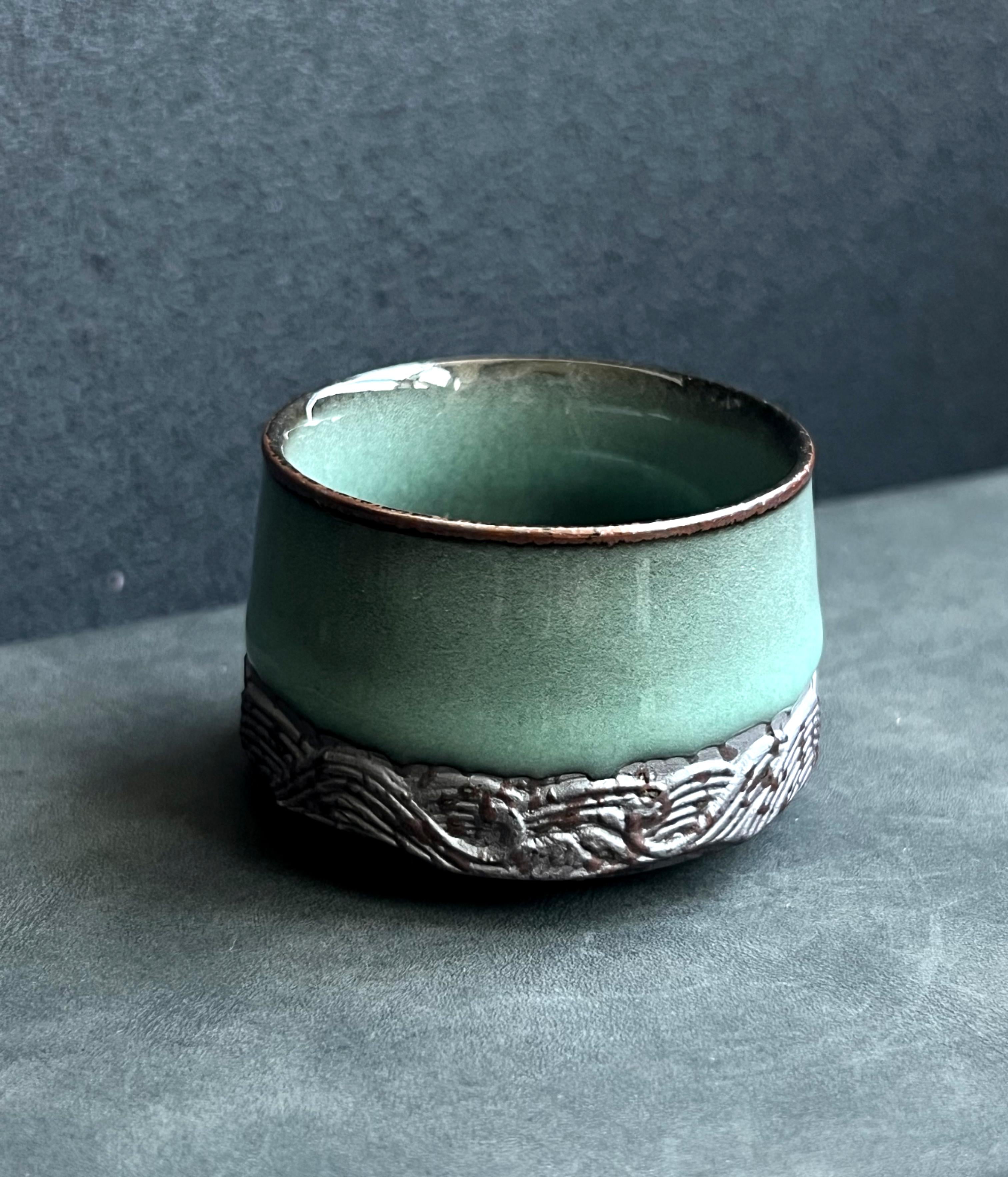 Kungfuyang Longquan Celadon Plum Green Teacup Tea Brewing Single Cup, product view 3