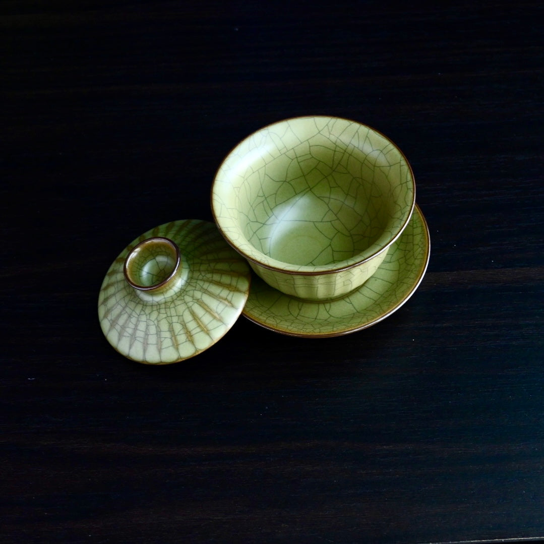 Kungfuyang Longquan Celadon – Ge Kiln Gaiwan(Tea Bowl), product view 6