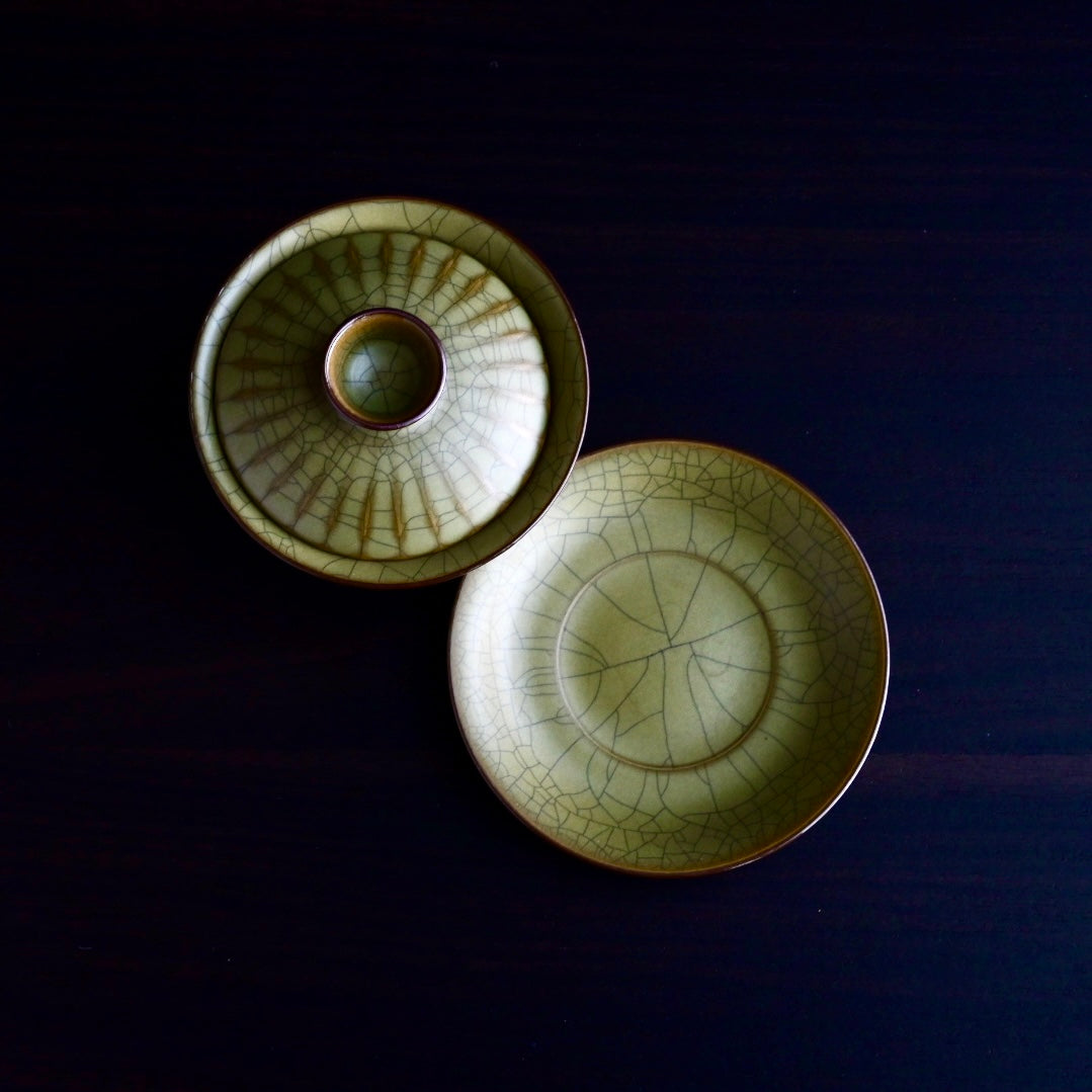 Kungfuyang Longquan Celadon – Ge Kiln Gaiwan(Tea Bowl), product view 7