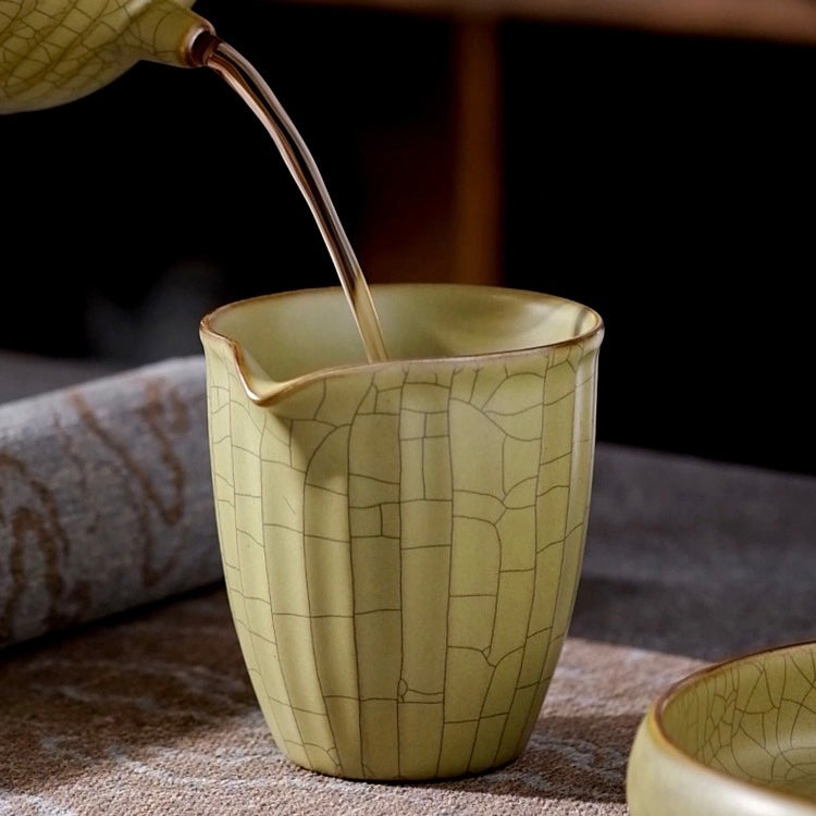 Kungfuyang Celadon-Ge Kiln Tea Pitcher(Fairness Cup) Crackle Pattern Tea, product view 7