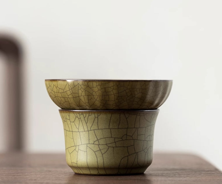 Kungfuyang 12-Piece Full Set Longquan Celadon Ge-Kiln Tea Set, product view 10