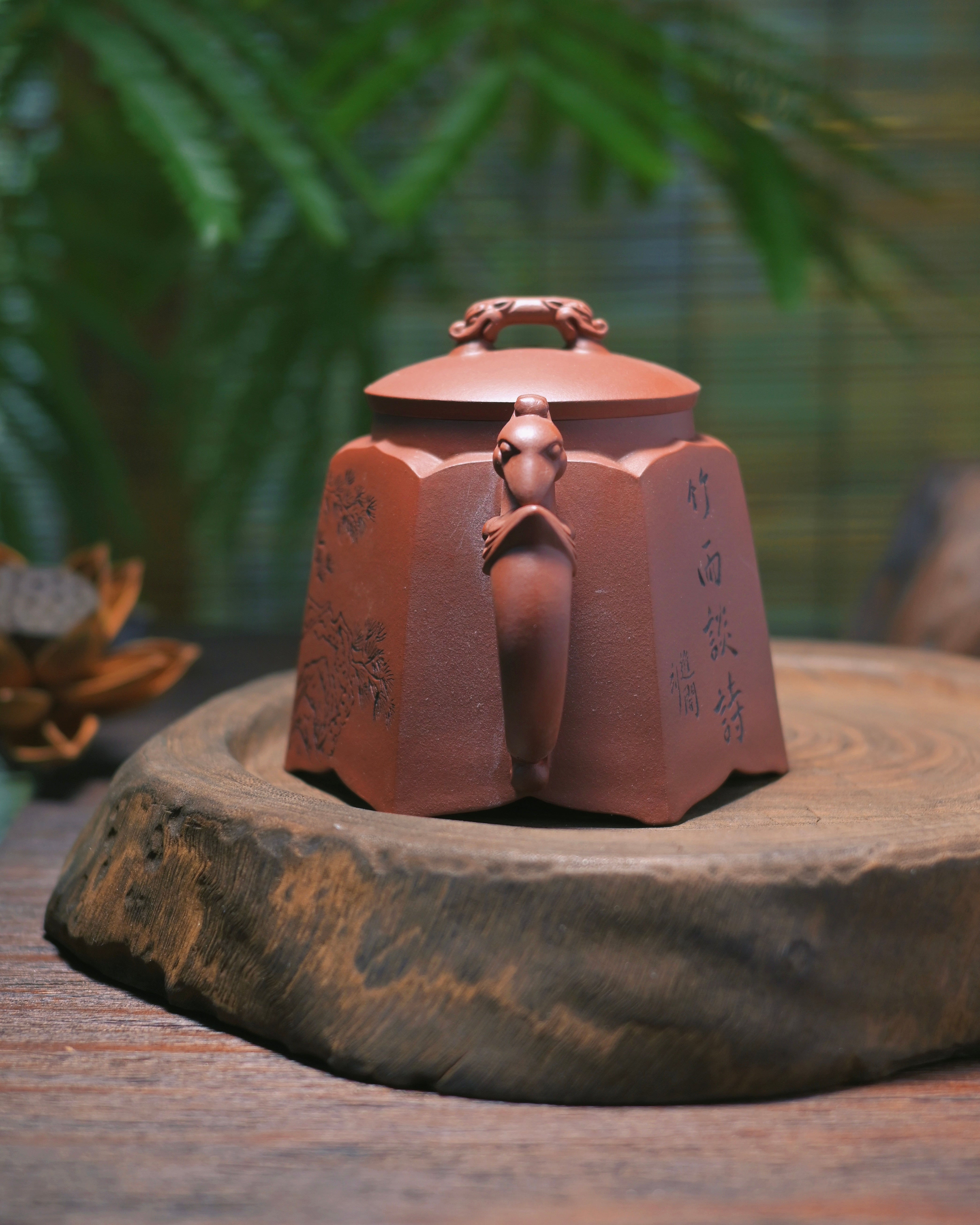 Kungfuyang Yixing Zhuni Clay Hexagonal Teapot 400ml, product view 5