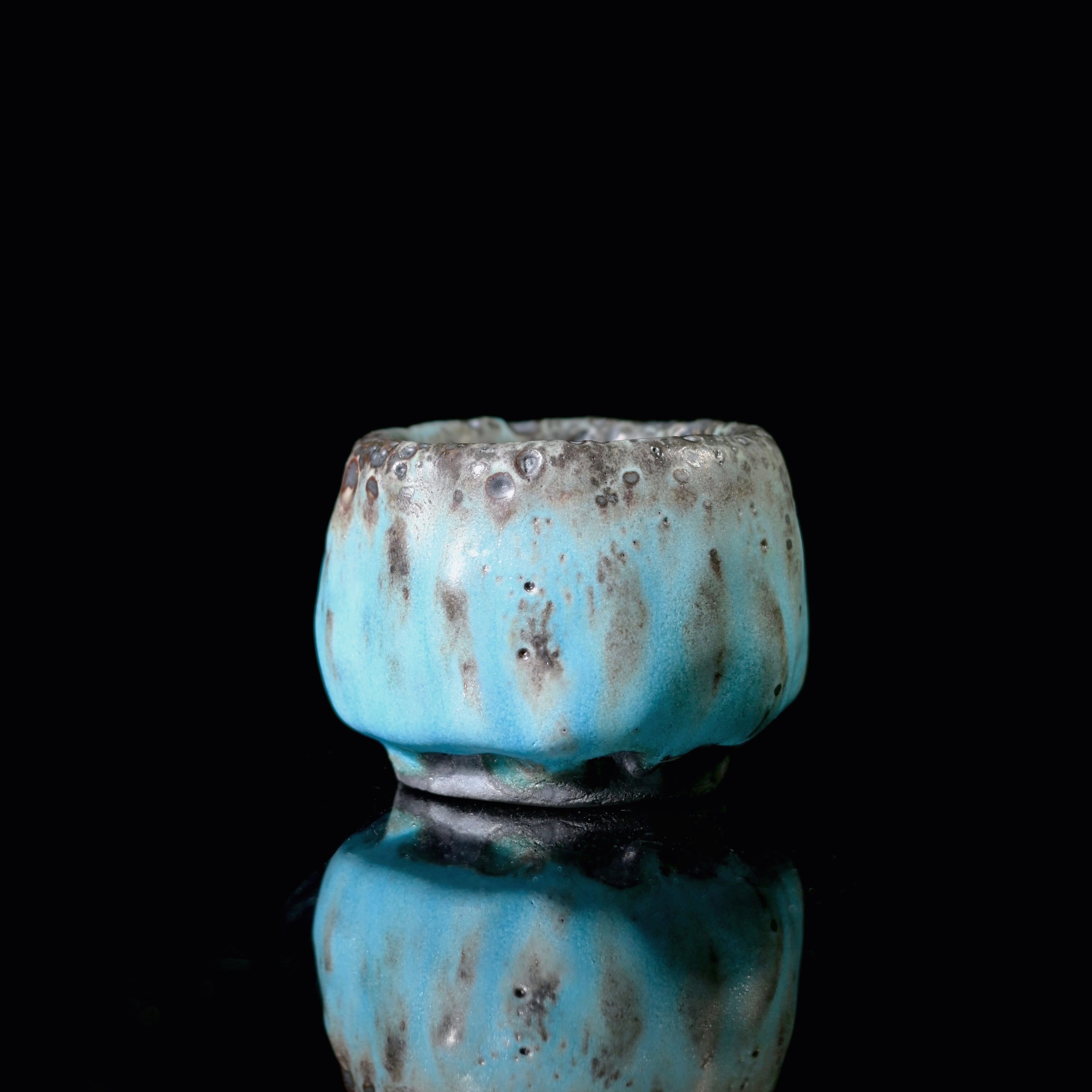 Kungfuyang Unique Piece Wabi-Sabi Shino Ware Kiln-Transformation Tea Set, product view 1