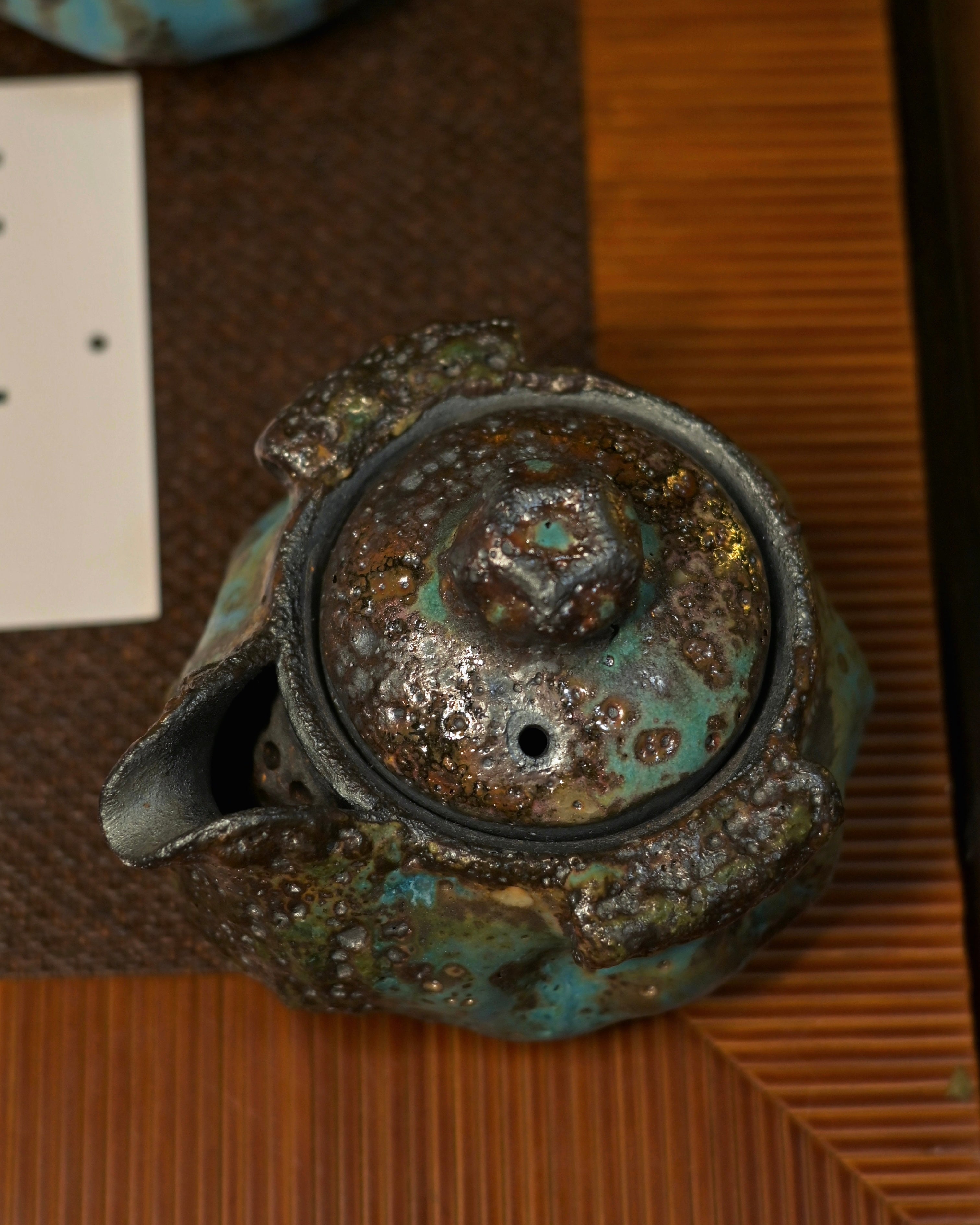 Kungfuyang Unique Piece Wabi-Sabi Shino Ware Kiln-Transformation Tea Set, product view 8