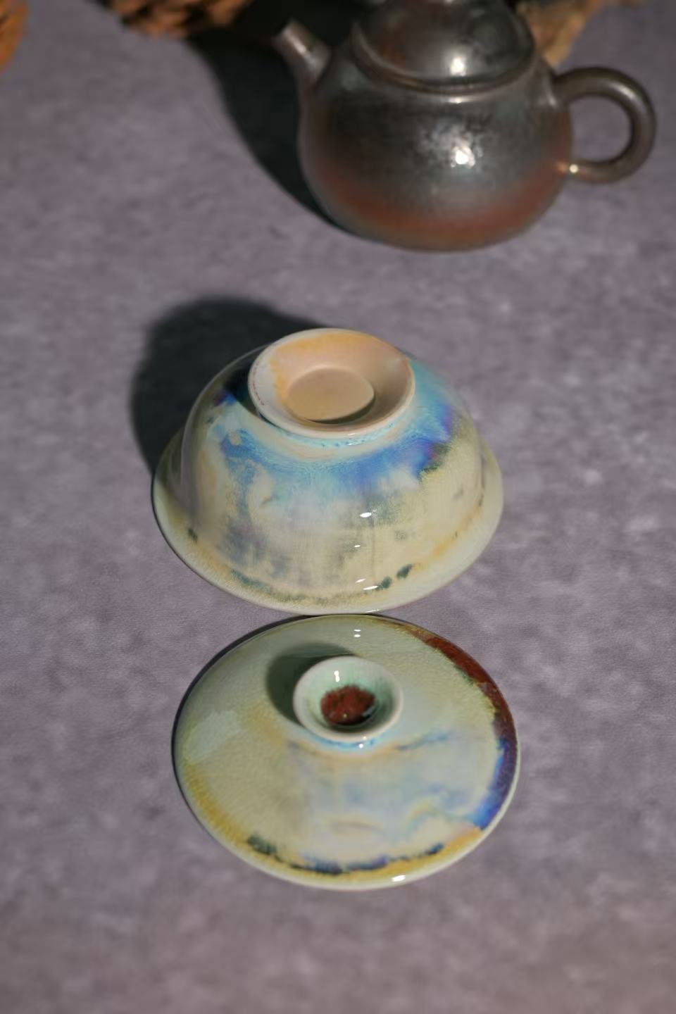 Kungfuyang Unique Piece Wood-Fired "Flat Ingot" Gaiwan 110ml, product view 4