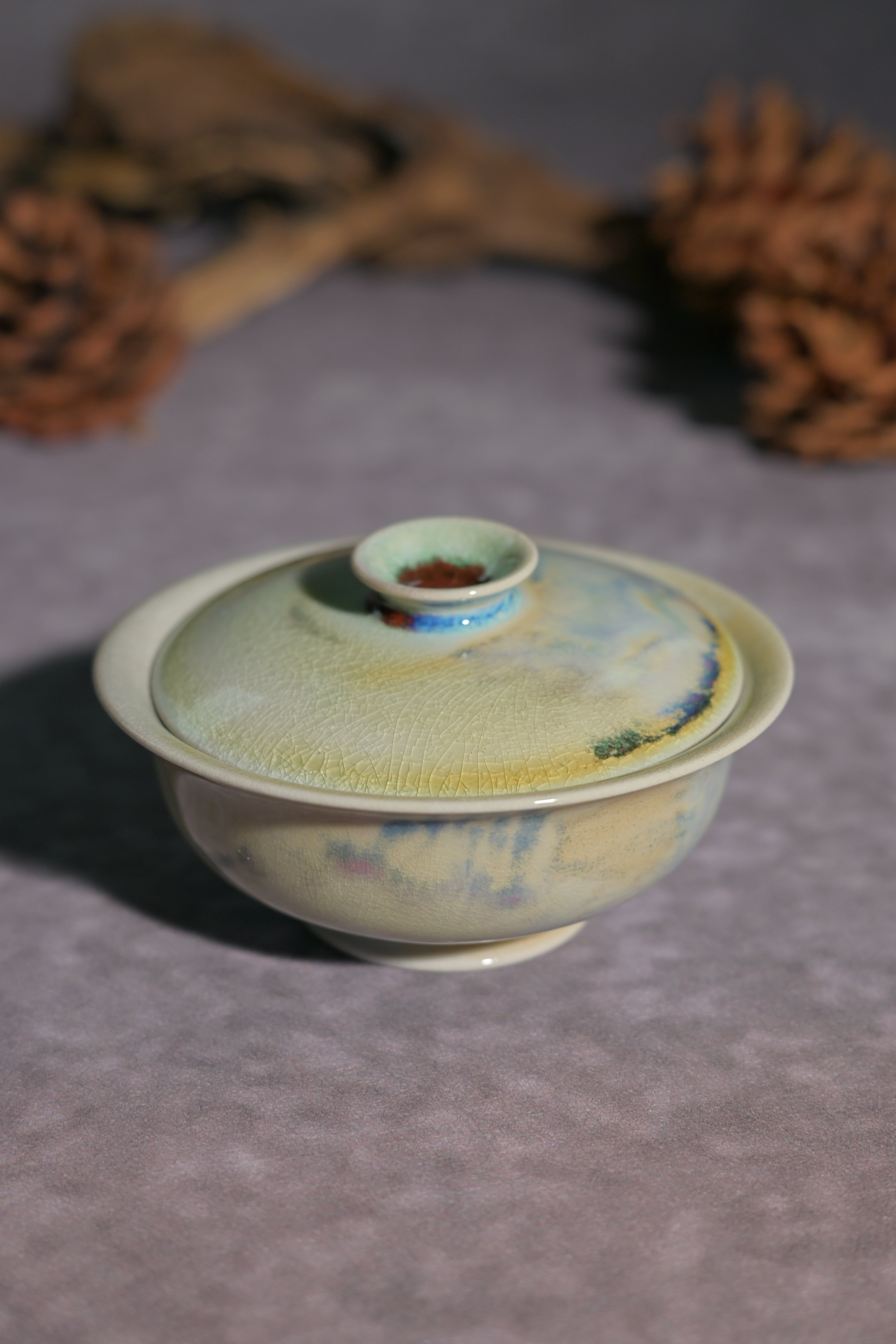 Kungfuyang Unique Piece Wood-Fired "Flat Ingot" Gaiwan 110ml, product view 7