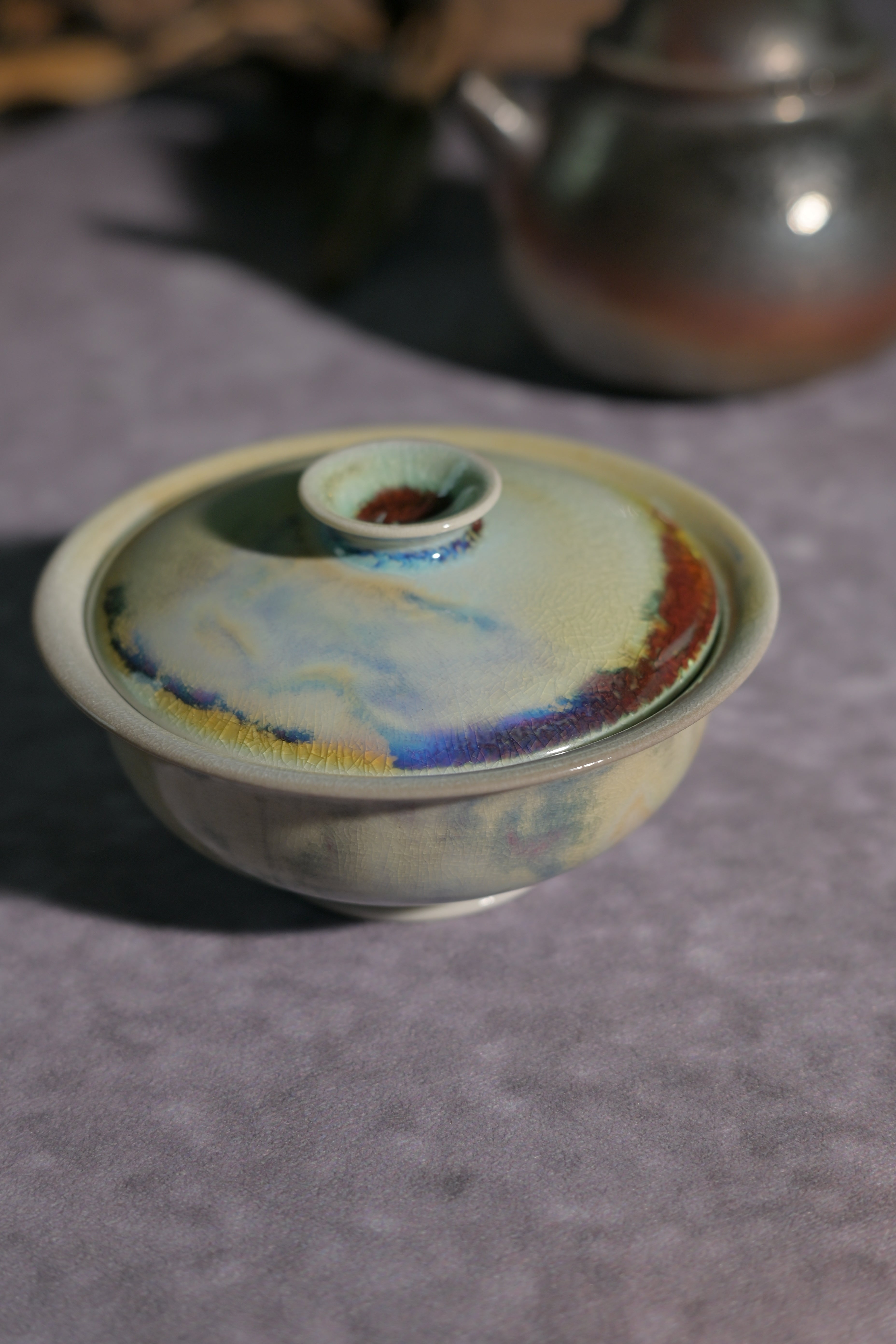 Kungfuyang Unique Piece Wood-Fired "Flat Ingot" Gaiwan 110ml, product view 2