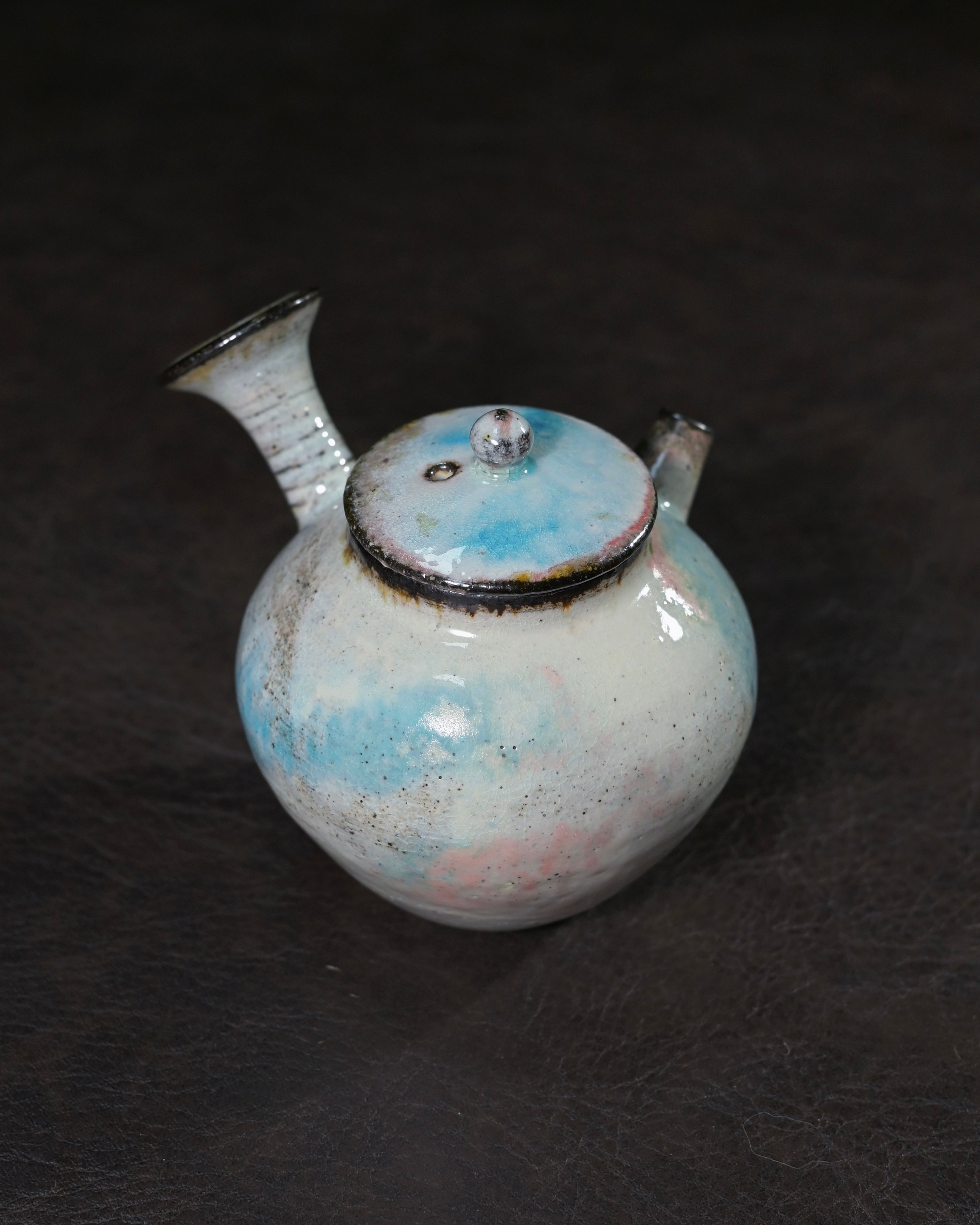 Kungfuyang Unique Piece Wood-Fired Kohiki Side-Handle Teapot 120ml, product view 4