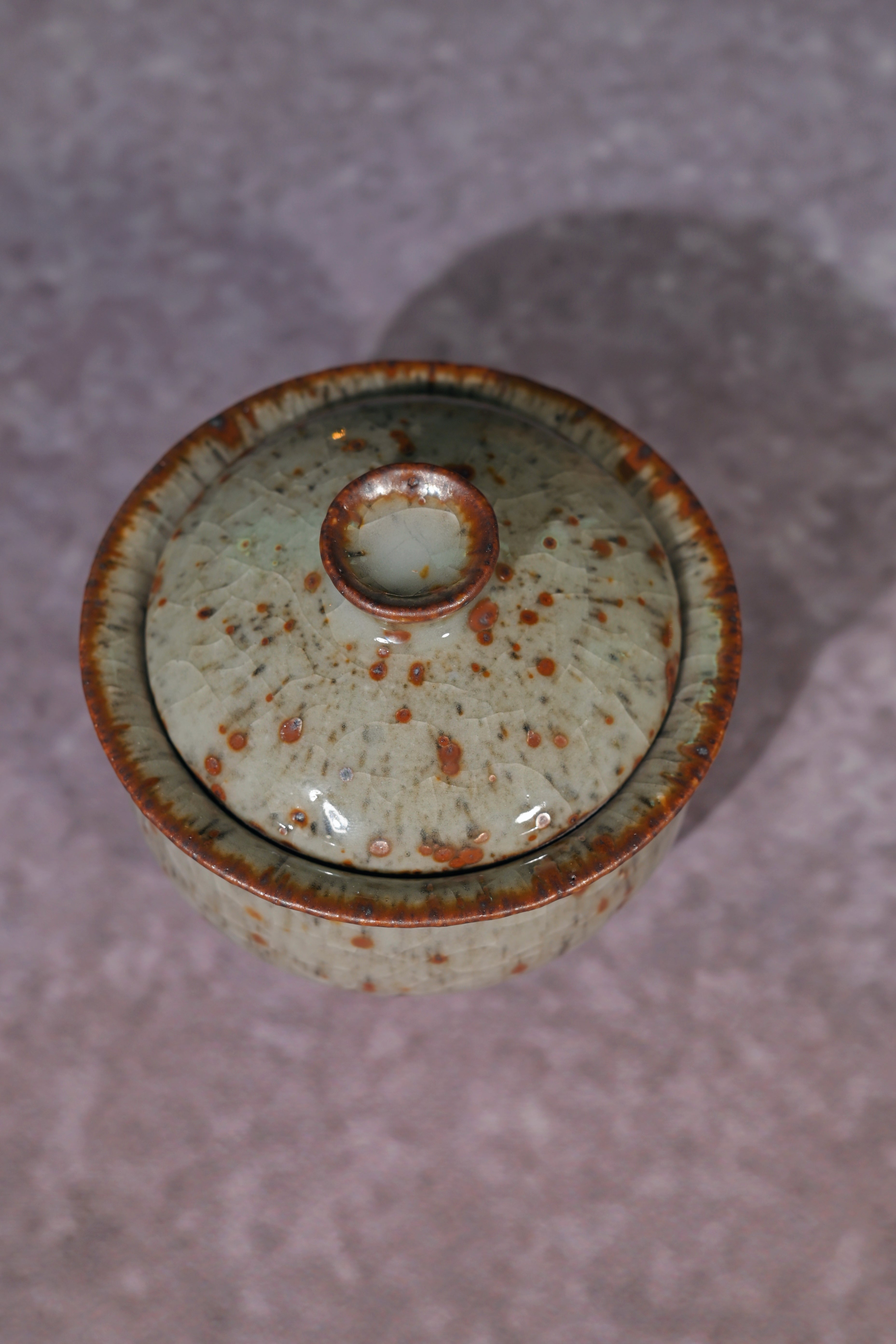 Kungfuyang Unique Piece Shino-ware "Autumn Frost" Gaiwan Set, product view 7