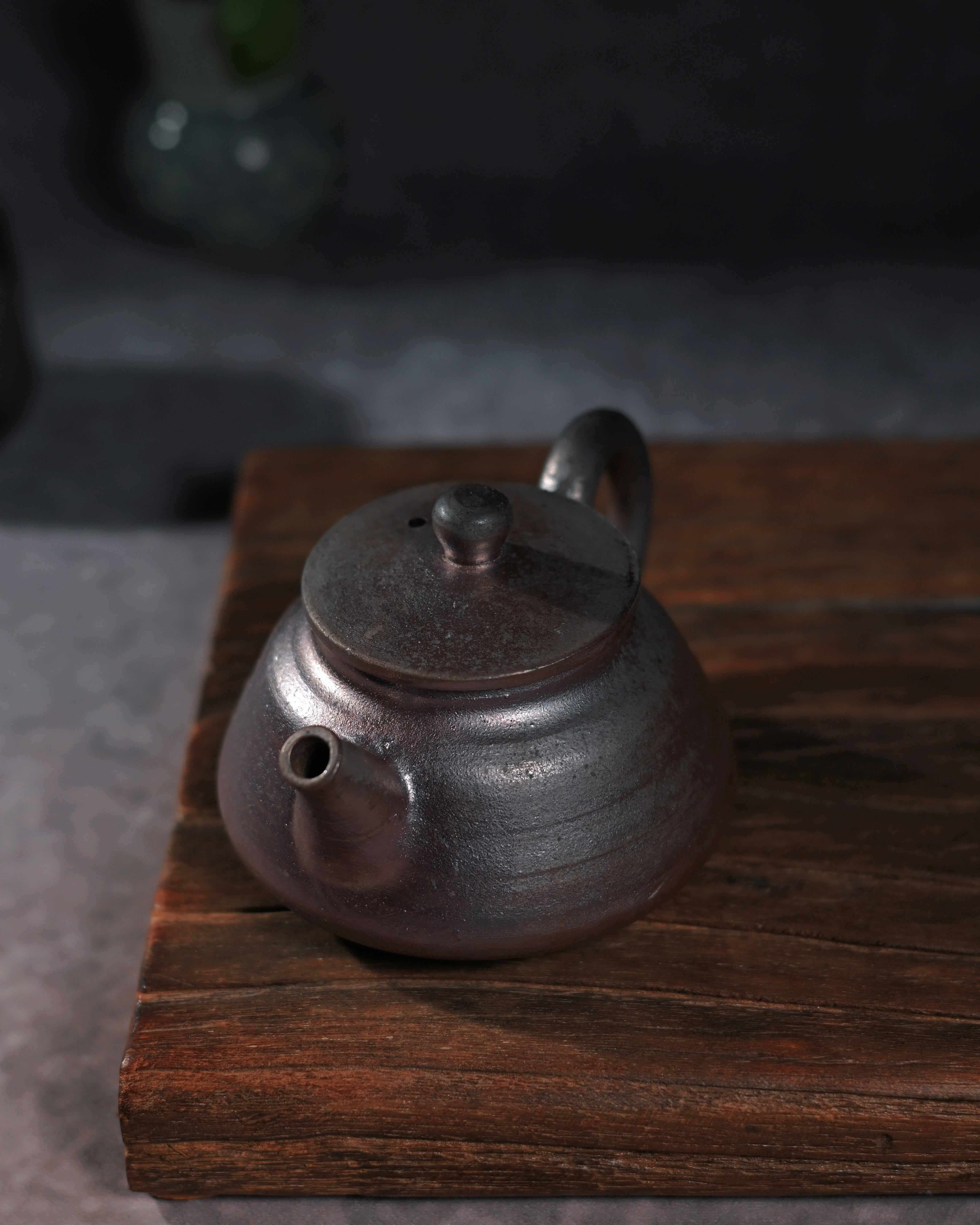 Kungfuyang Unique Piece Handcrafted and Wood-Fired Coarse Clay Teapot, product view 6