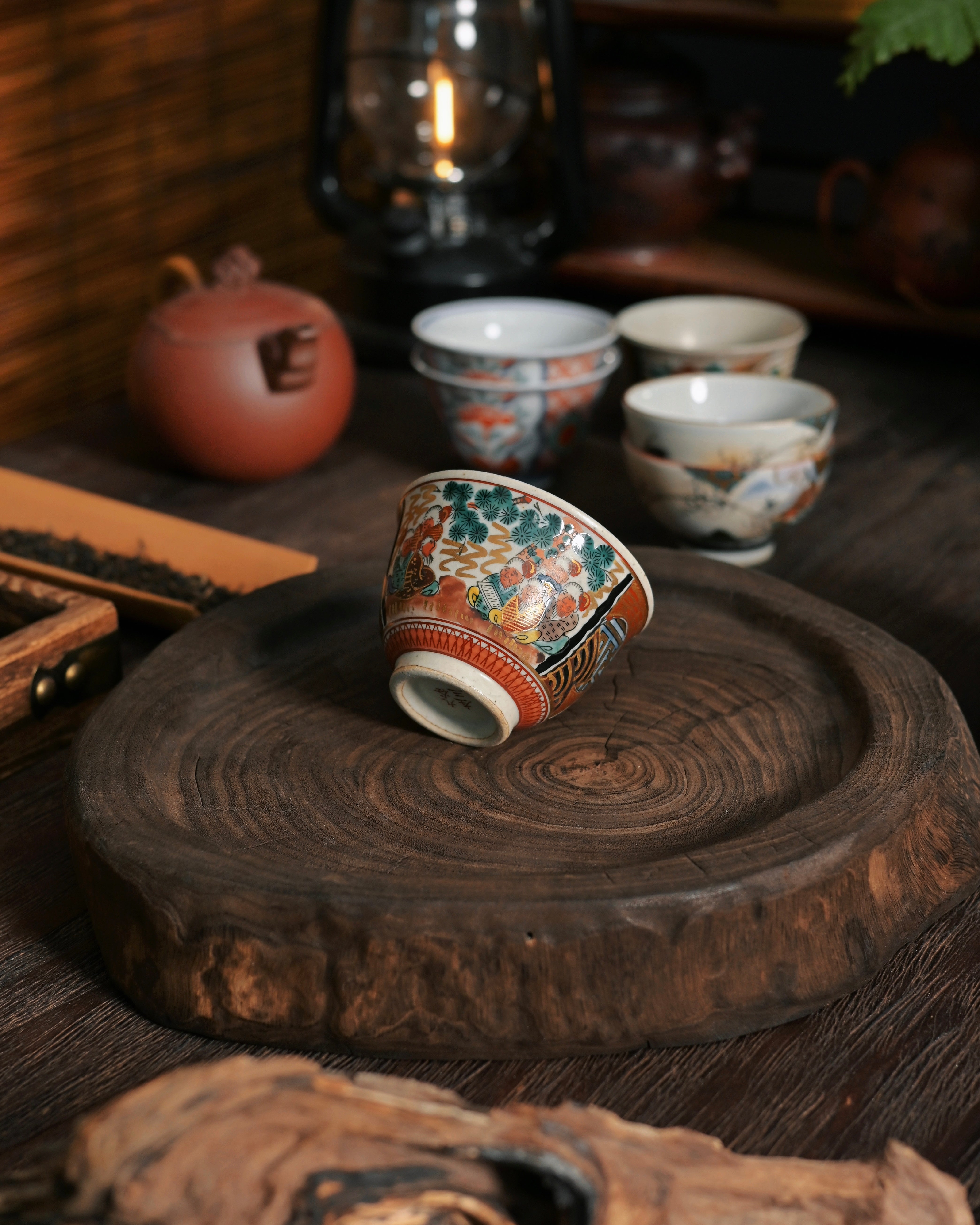 Kungfuyang Vintage Japanese Kutani Ware Teacup Set – 6 Cups, product view 7