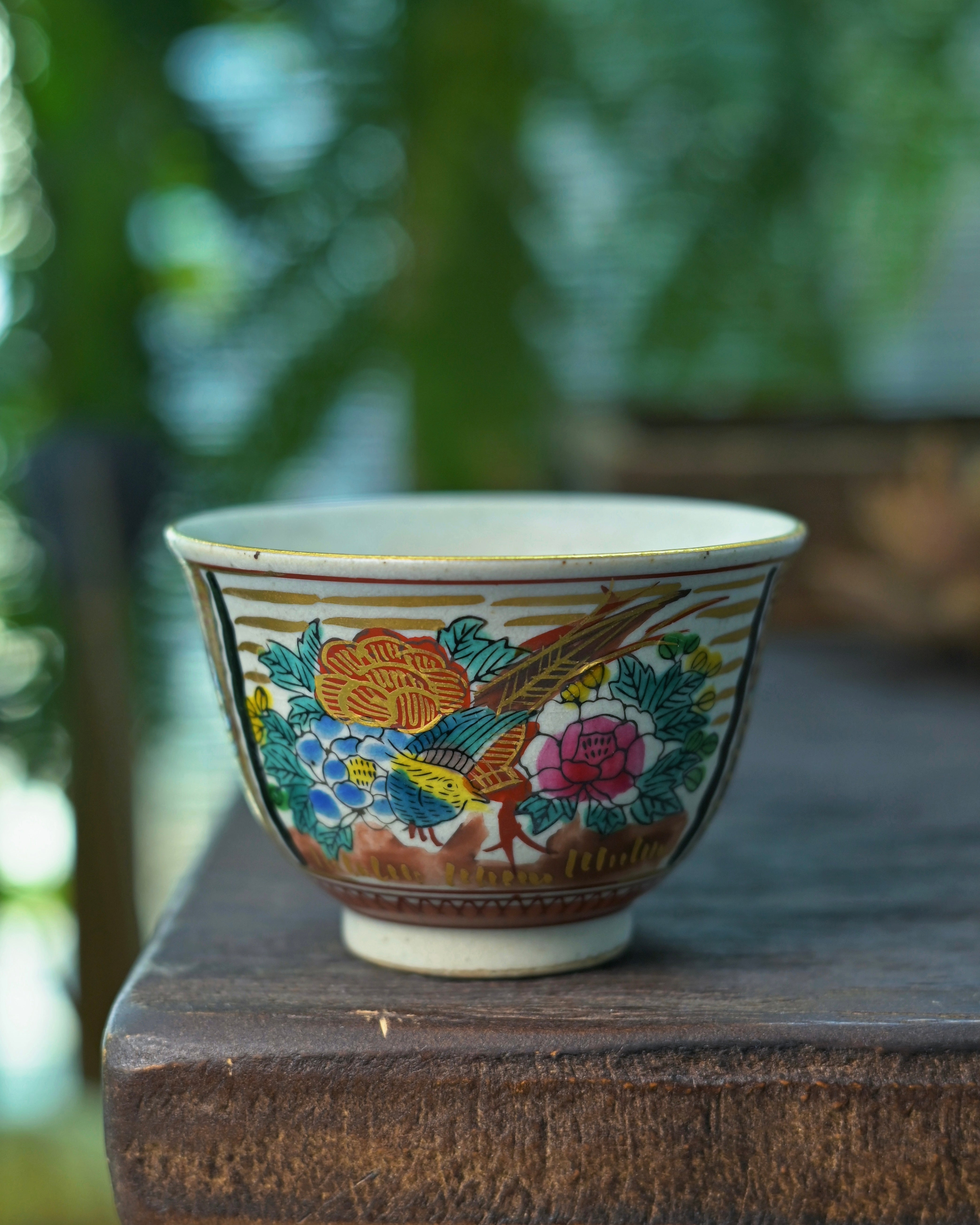 Kungfuyang Vintage Japanese Kutani Ware Teacup Set – 6 Cups, product view 8