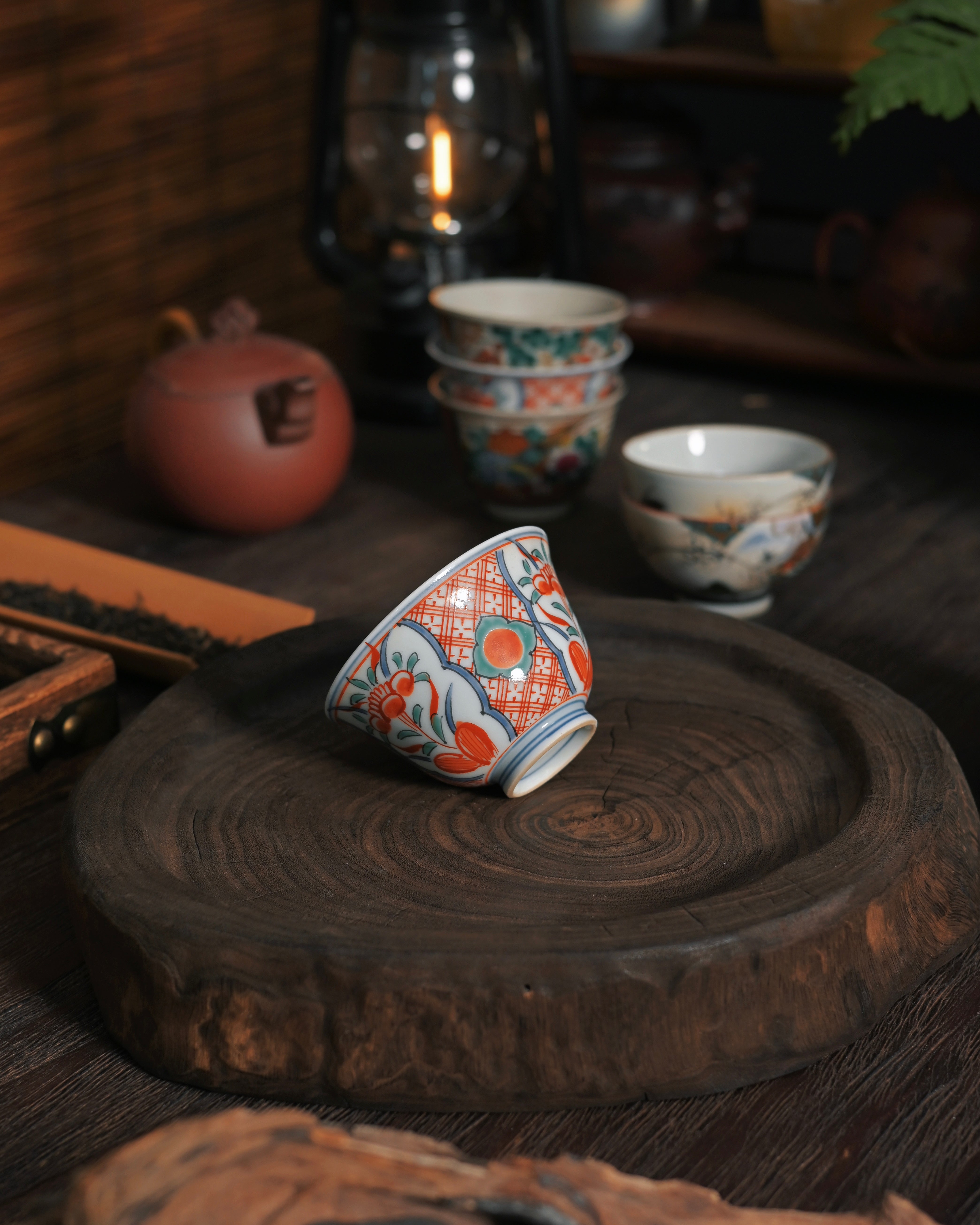 Kungfuyang Vintage Japanese Kutani Ware Teacup Set – 6 Cups, product view 10