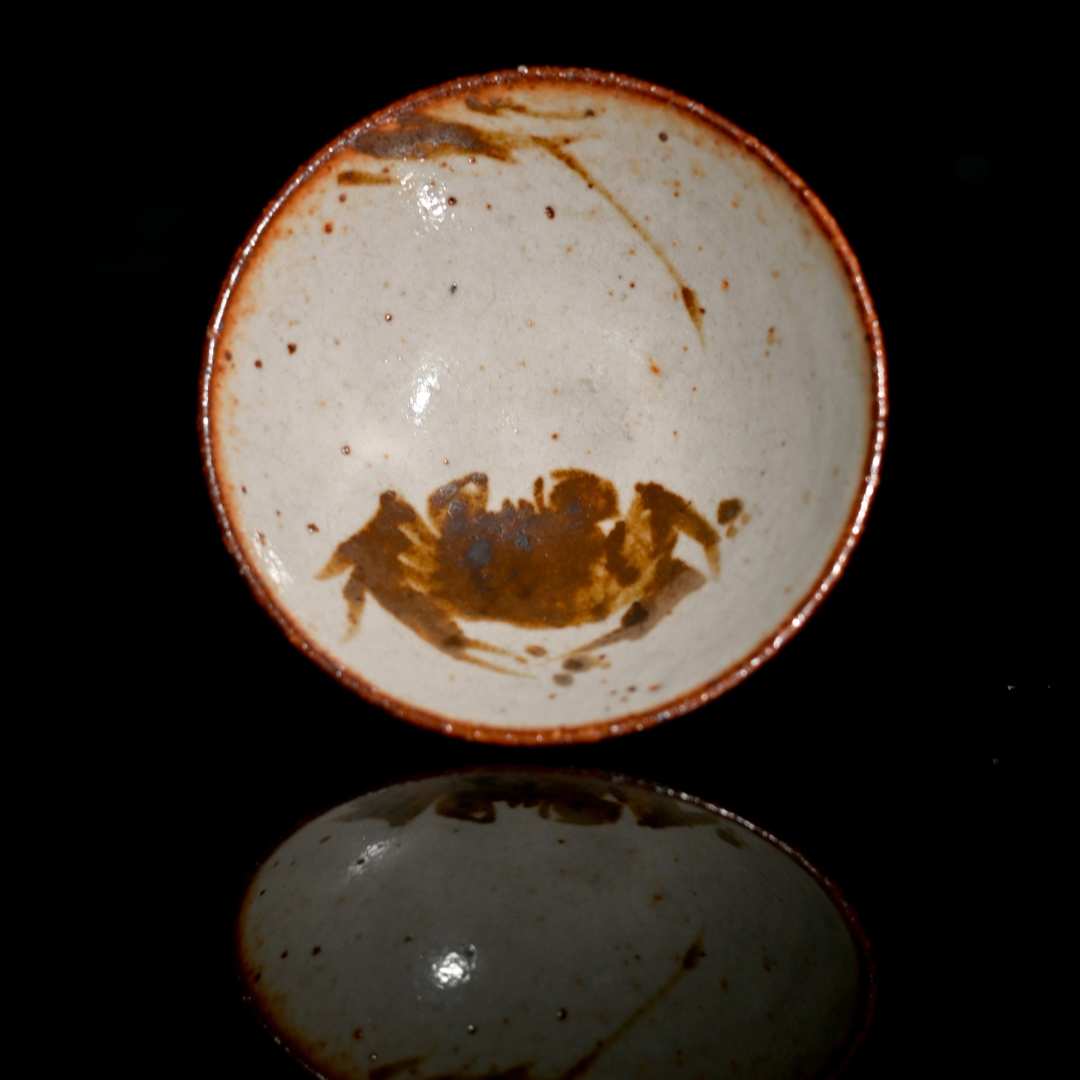 Kungfuyang Unique Piece Wood-Fired Saggar Clay "Fortune Crab" Teacup 50ml, product view 1