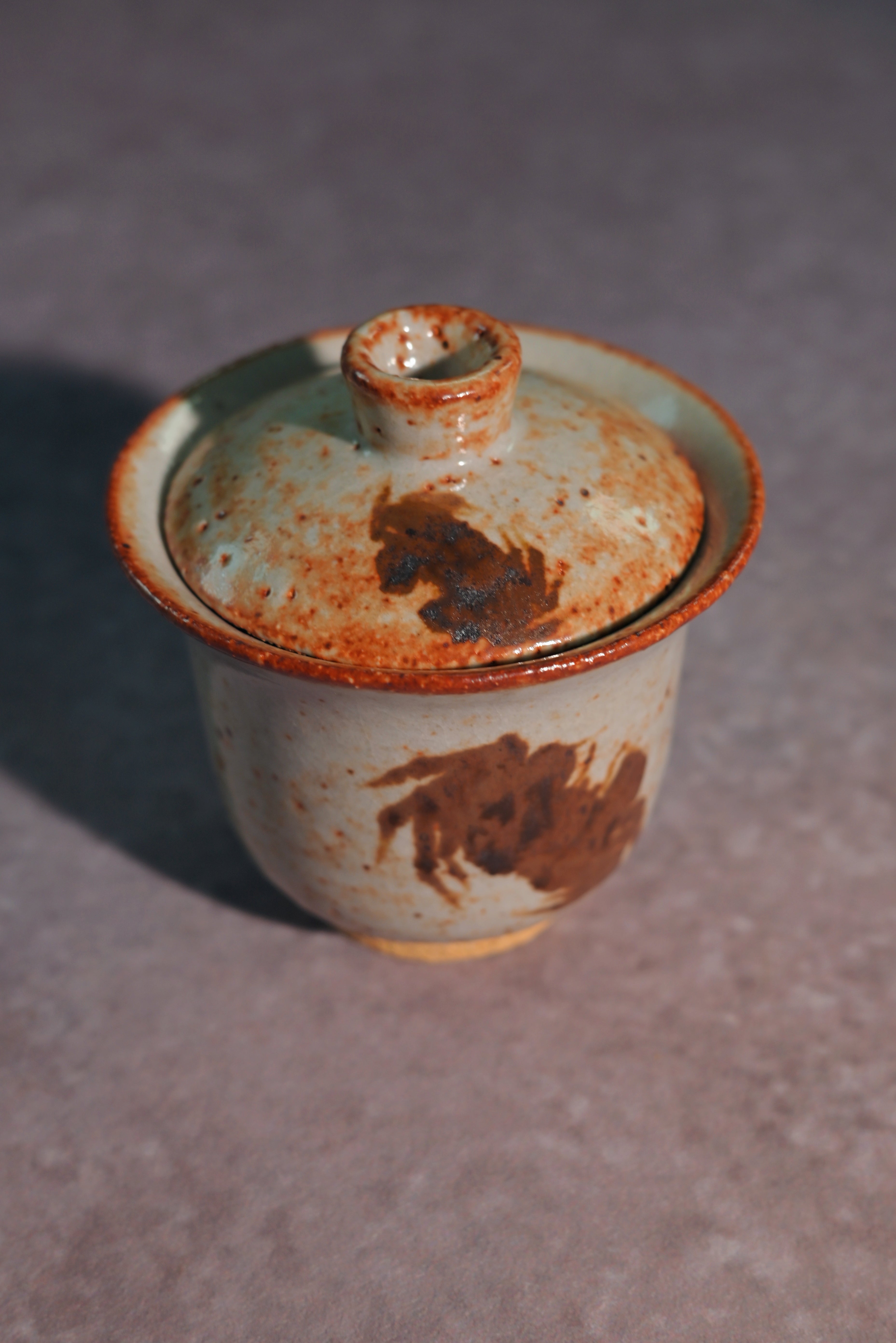 Kungfuyang Unique Piece Wood-Fired Hand-Painted ''Fortune Crab'' Saggar, product view 2