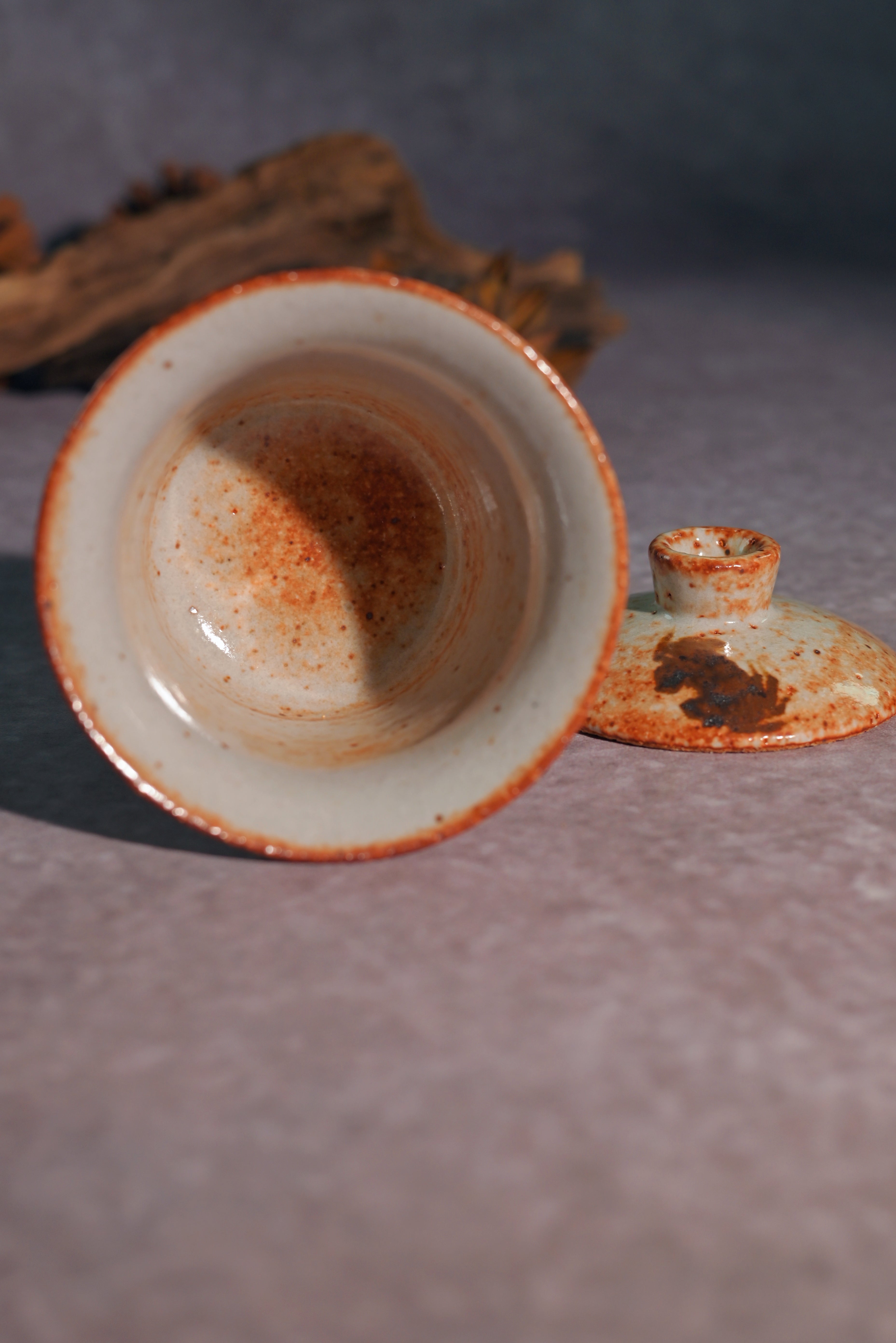 Kungfuyang Unique Piece Wood-Fired Hand-Painted ''Fortune Crab'' Saggar, product view 5