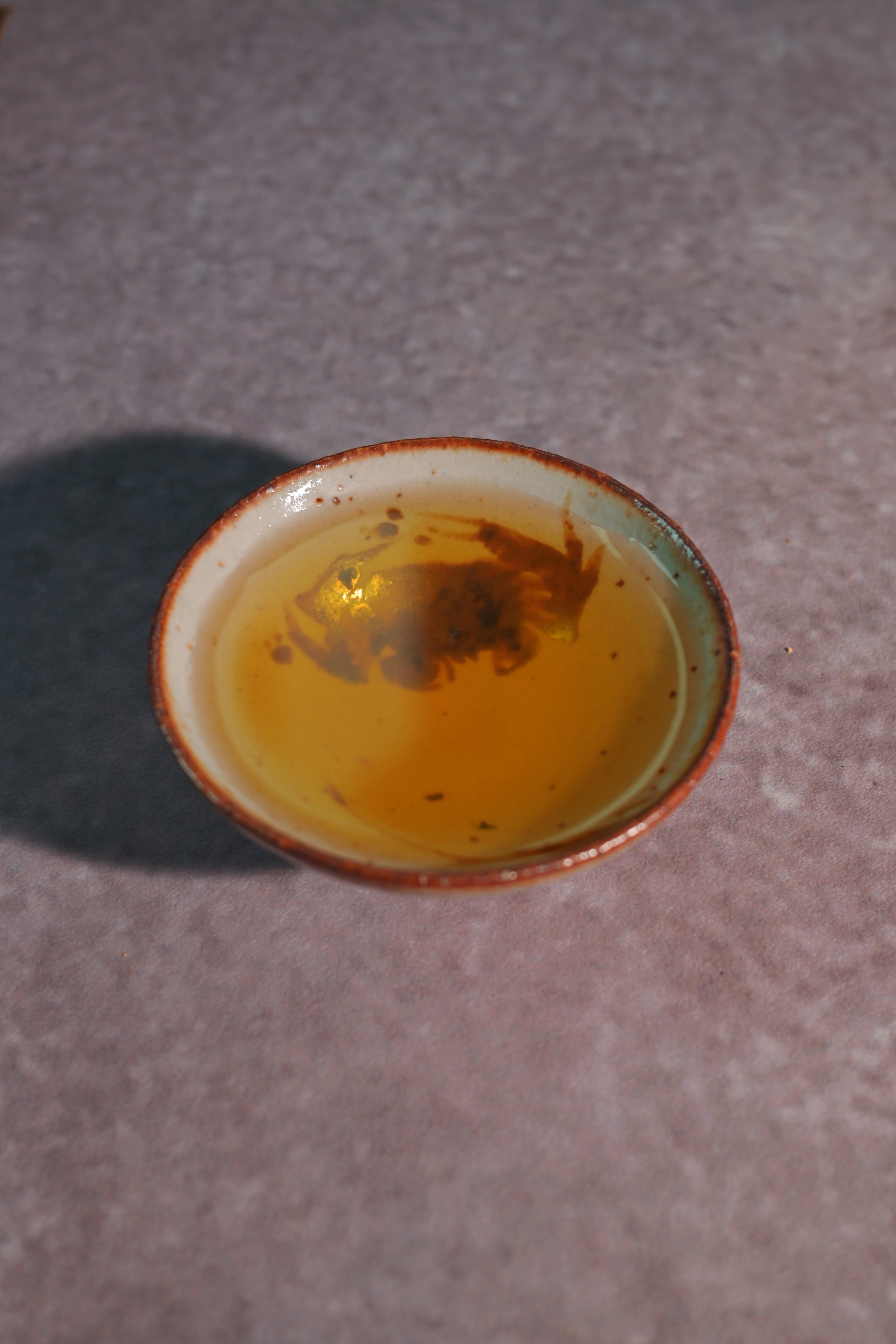 Kungfuyang Unique Piece Wood-Fired Saggar Clay "Fortune Crab" Teacup 50ml, product view 2