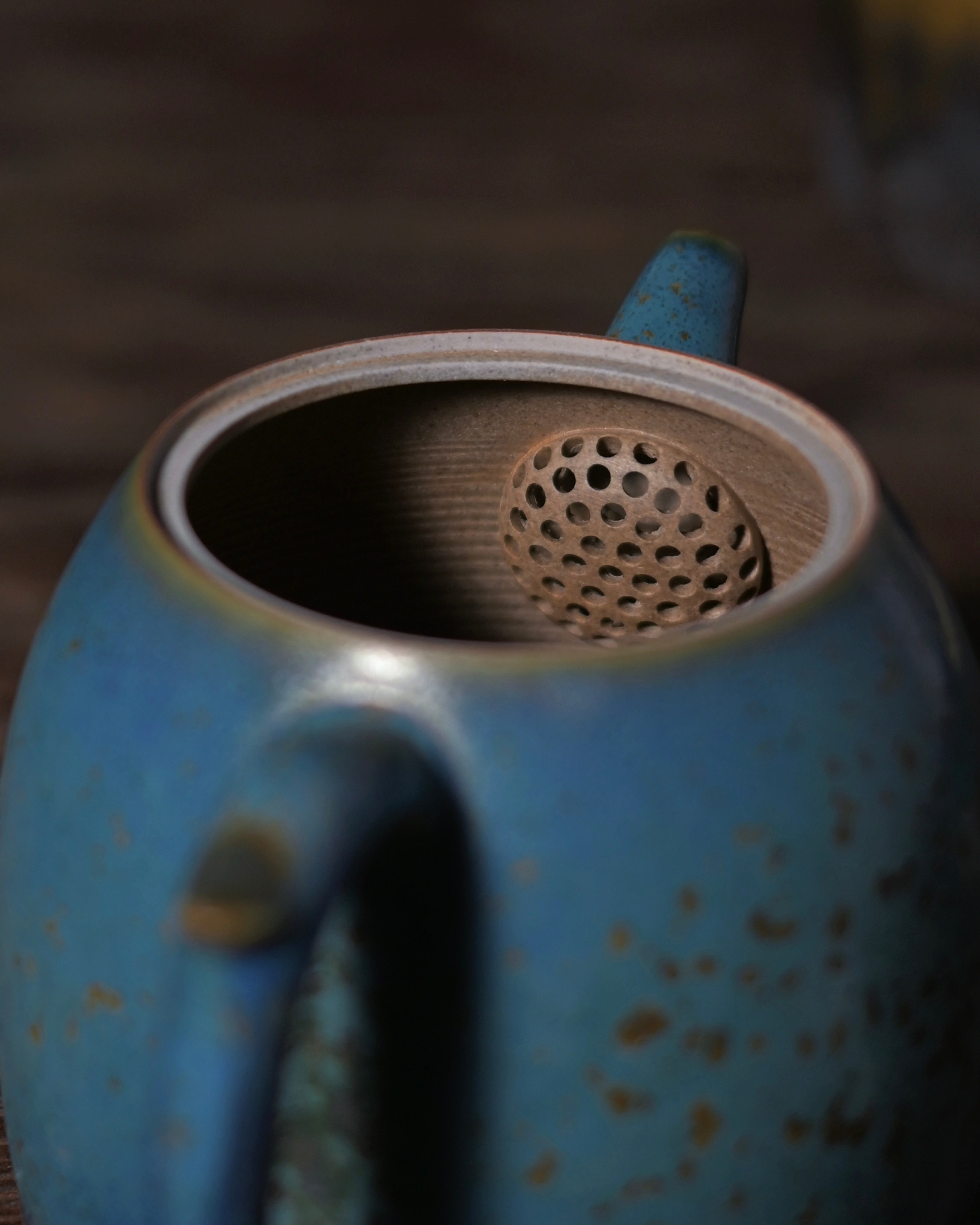 Kungfuyang Jun Ware "Qin Quan" Teapot in Pine-Green Celadon 210ml, product view 4