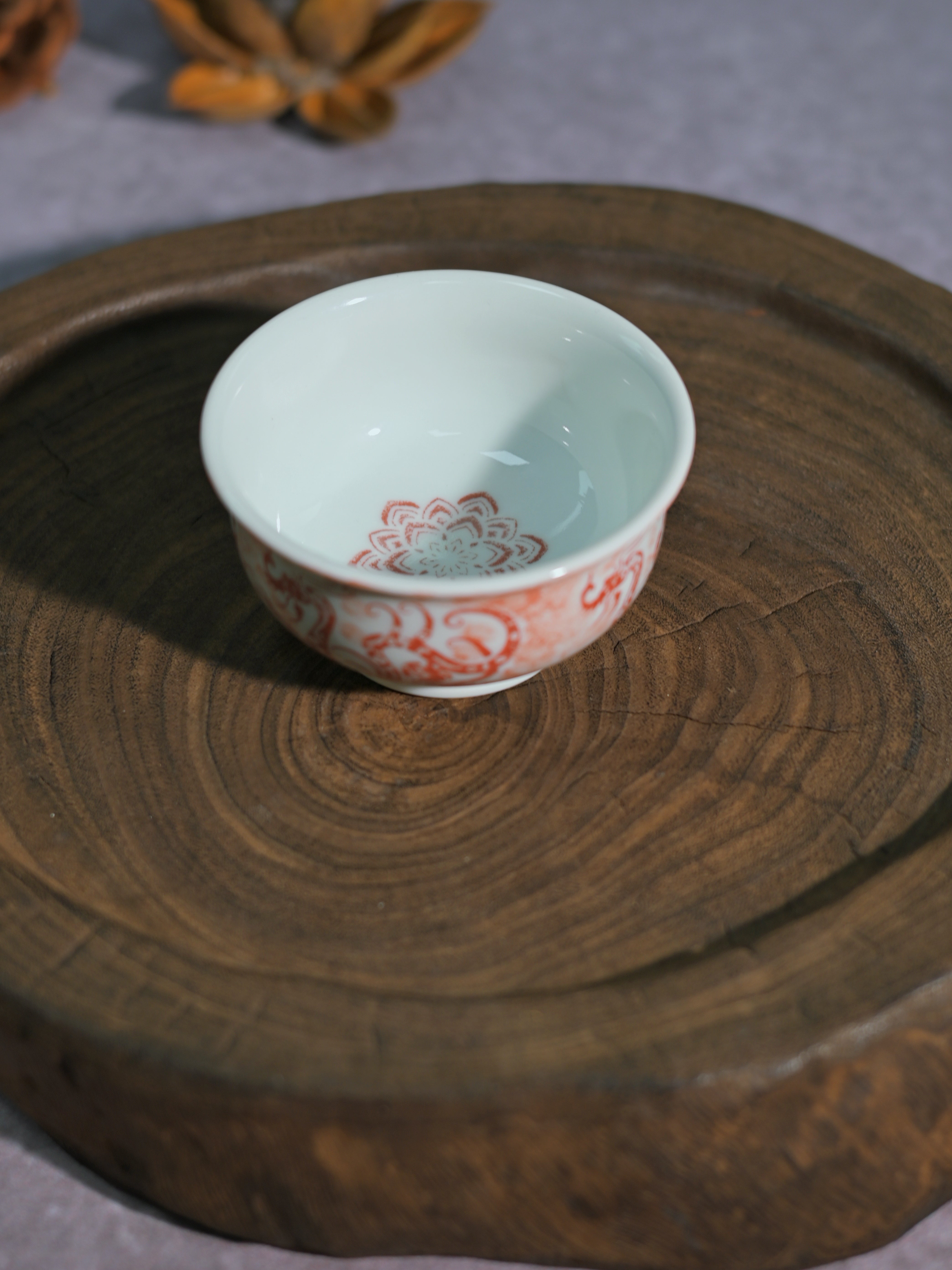 Kungfuyang Unique Piece Jingdezhen Hand-Painted Underglaze Teacup 80ml, product view 5