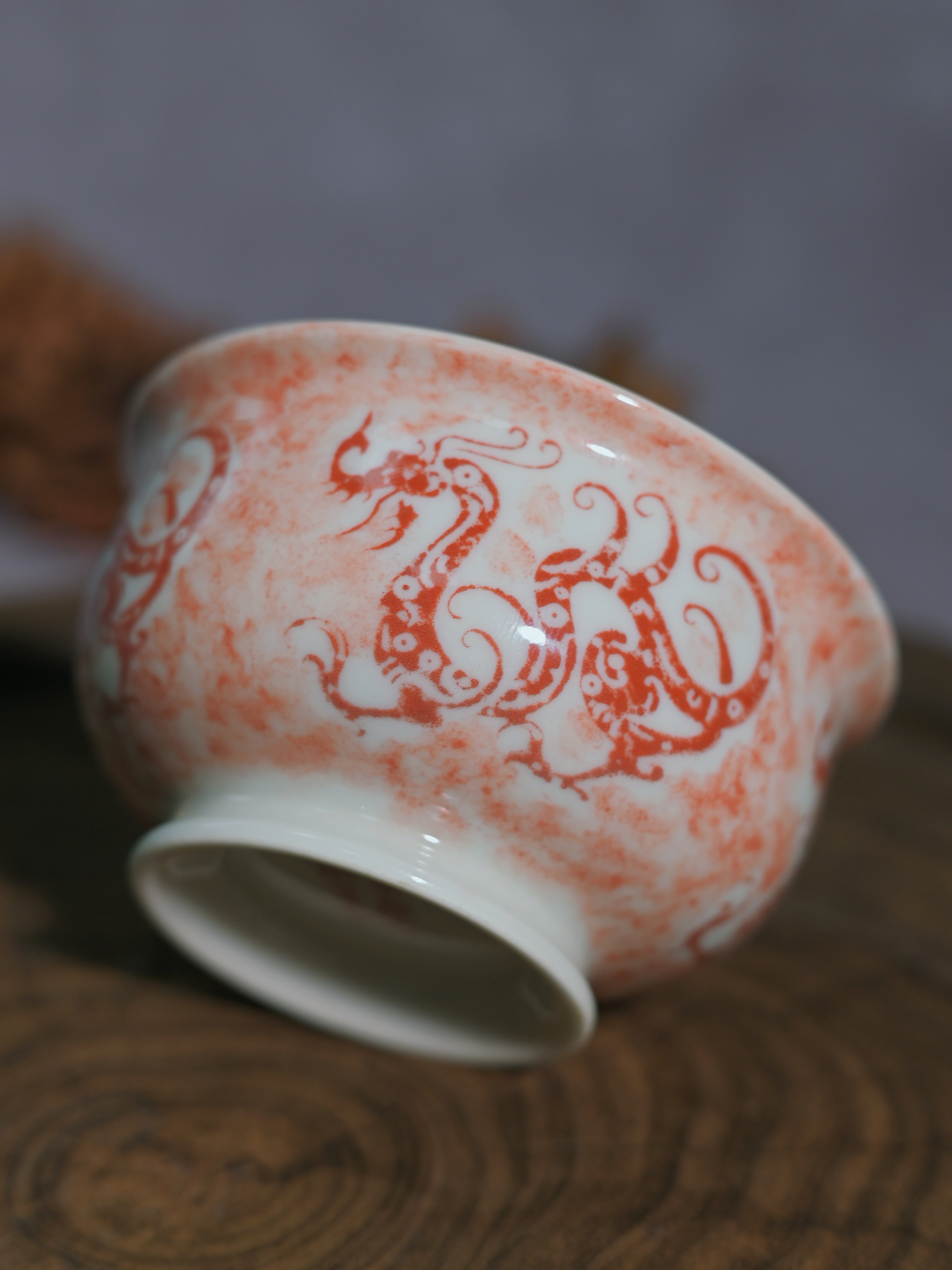 Kungfuyang Unique Piece Jingdezhen Hand-Painted Underglaze Teacup 80ml, product view 2