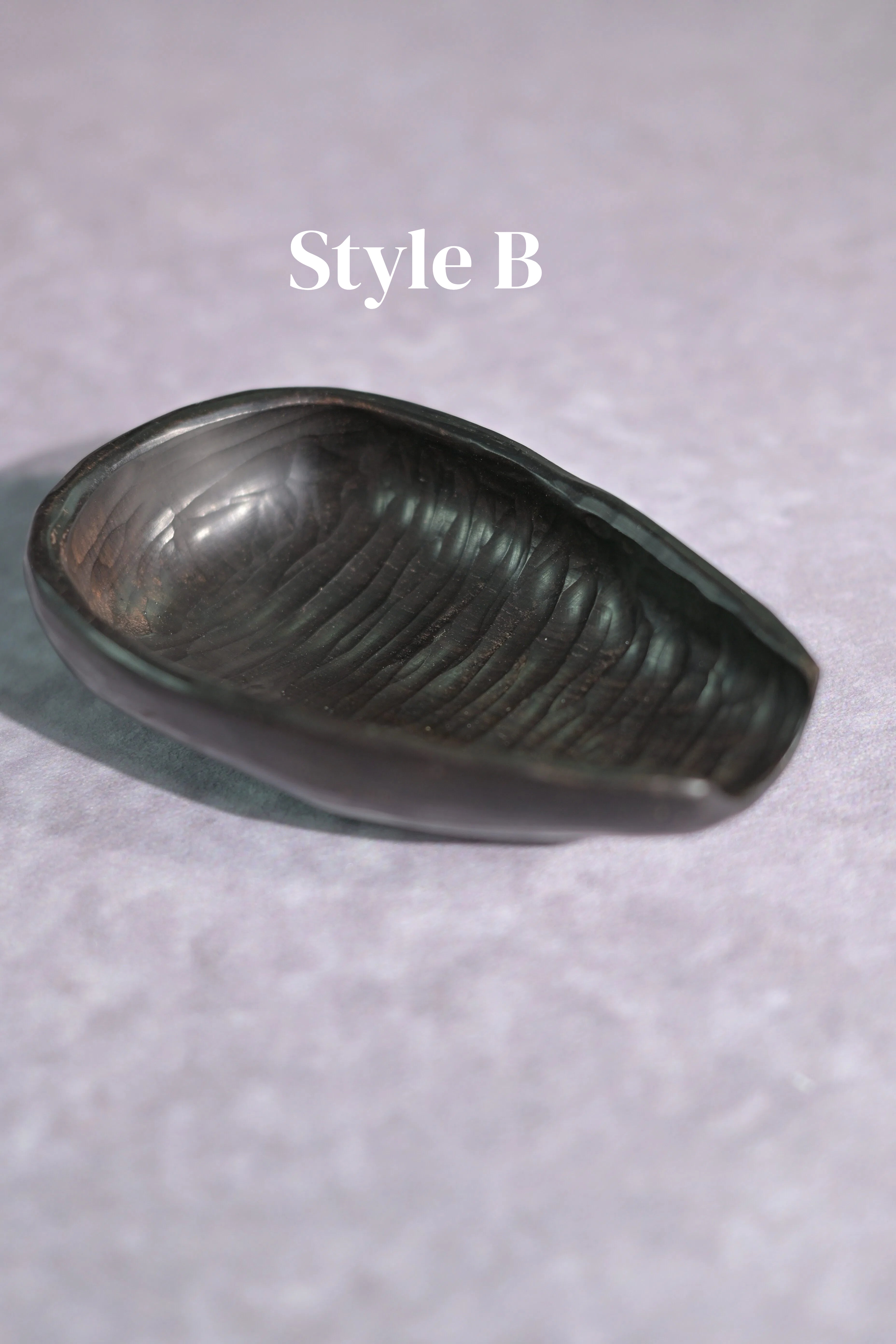 Kungfuyang Hand-Carved Wabi-Sabi Irregular Wooden Tea Scoop, product view 7