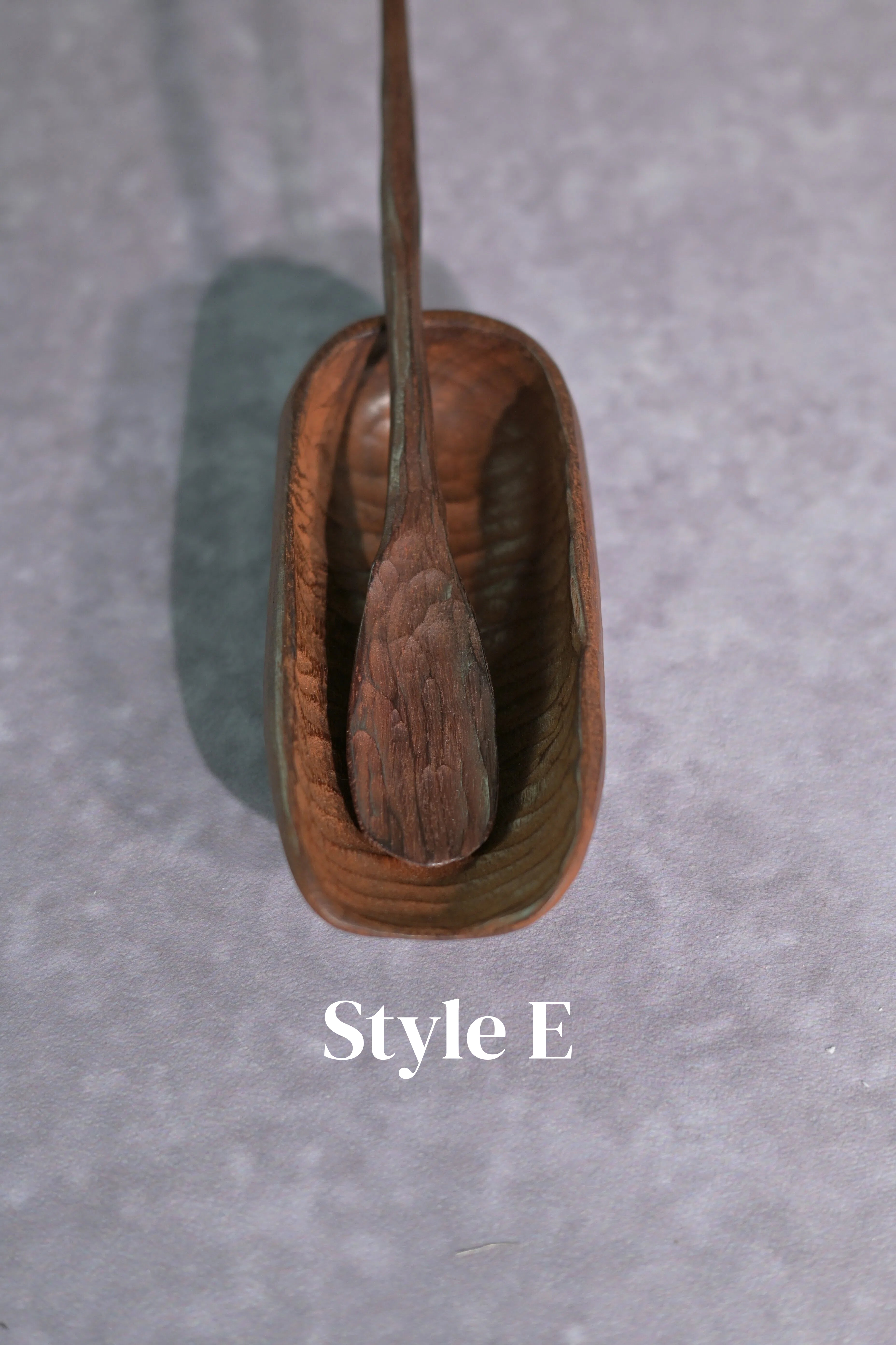 Kungfuyang Hand-Carved Wabi-Sabi Irregular Wooden Tea Scoop, product view 21