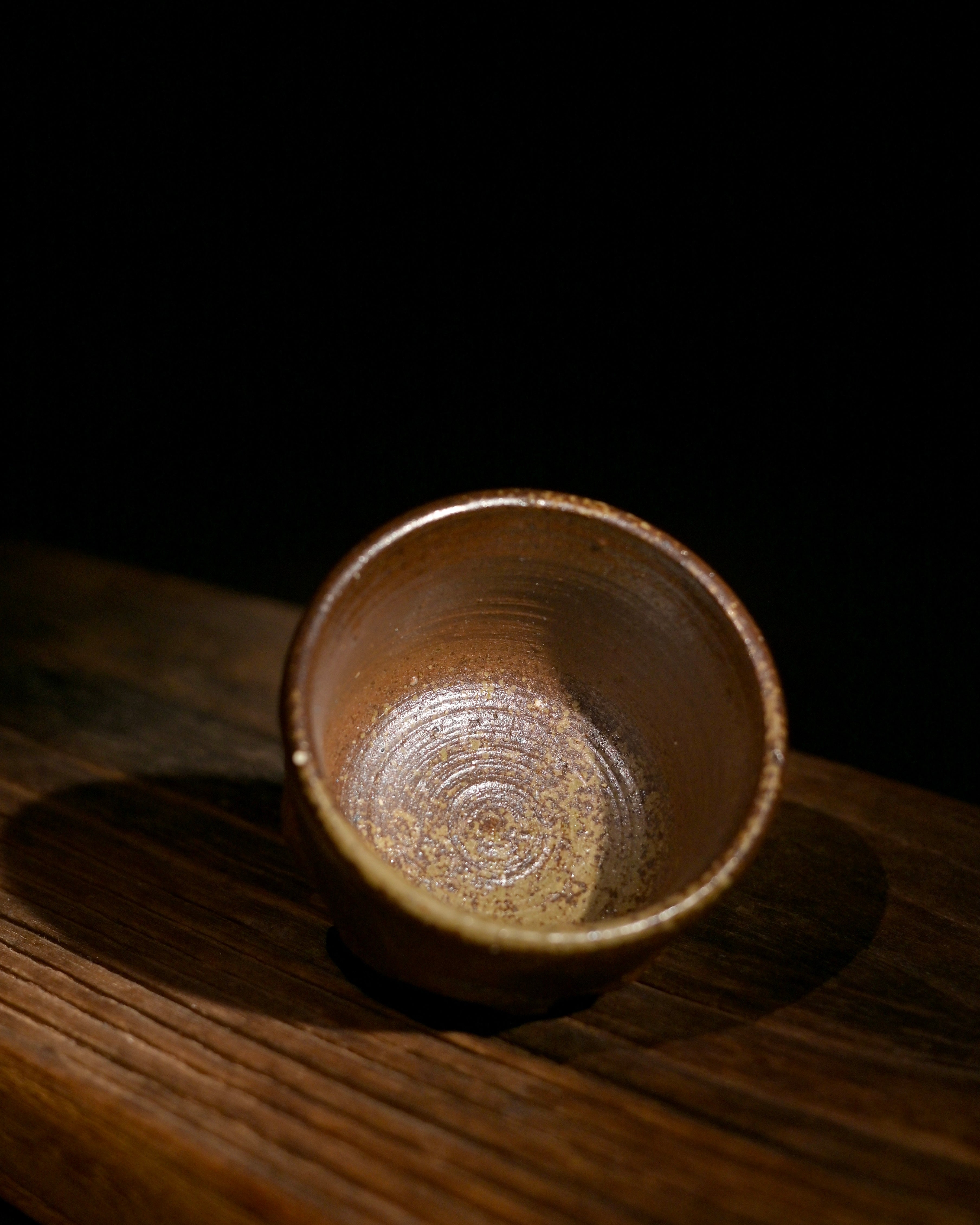 Kungfuyang Unique Handmade Wood-Fired Iron-Clay Amber Drip Teacup 100ml, product view 5