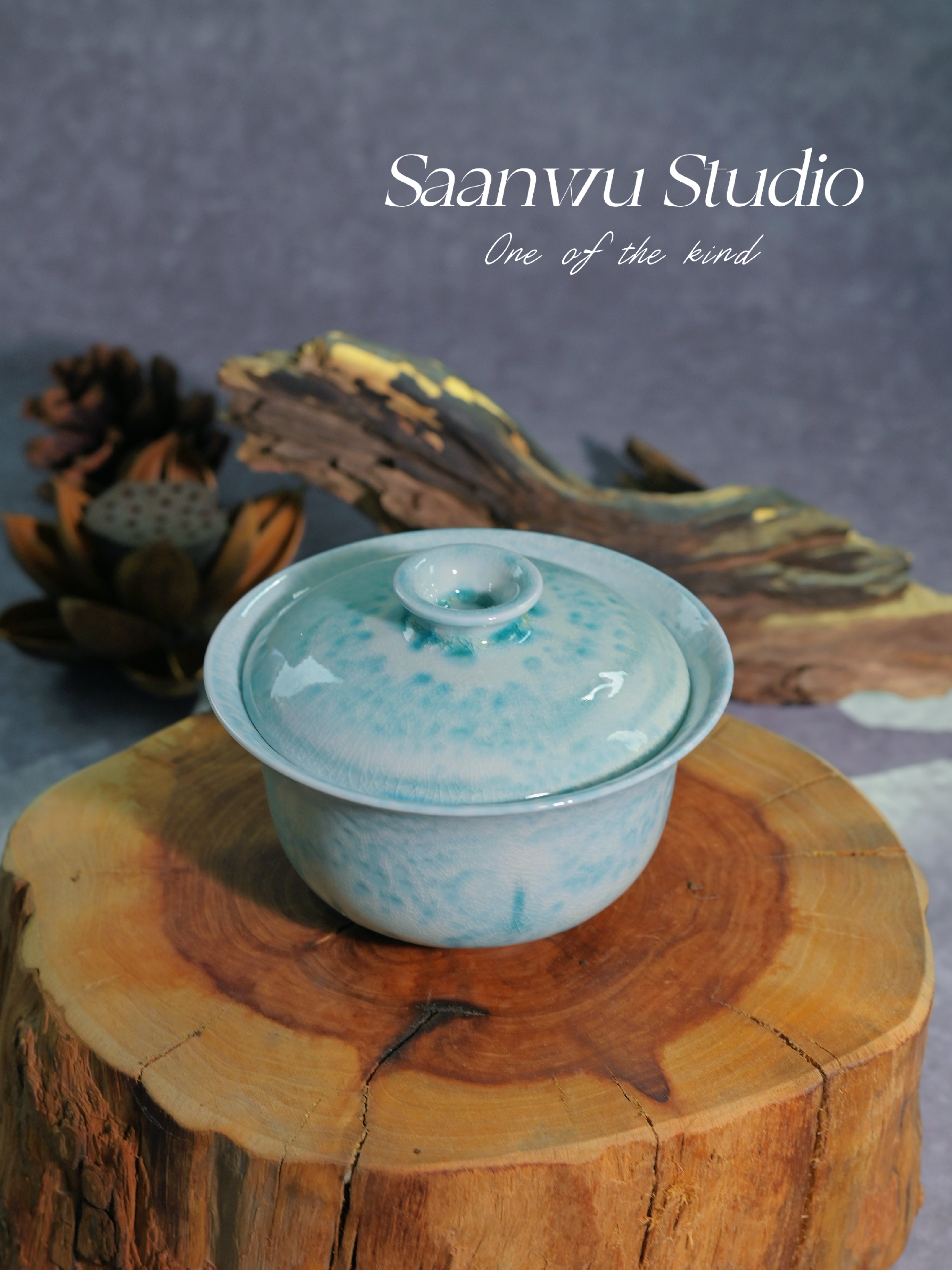 Kungfuyang Unique Piece Handmade Soda-Fired Gaiwans 130ml, product view 6