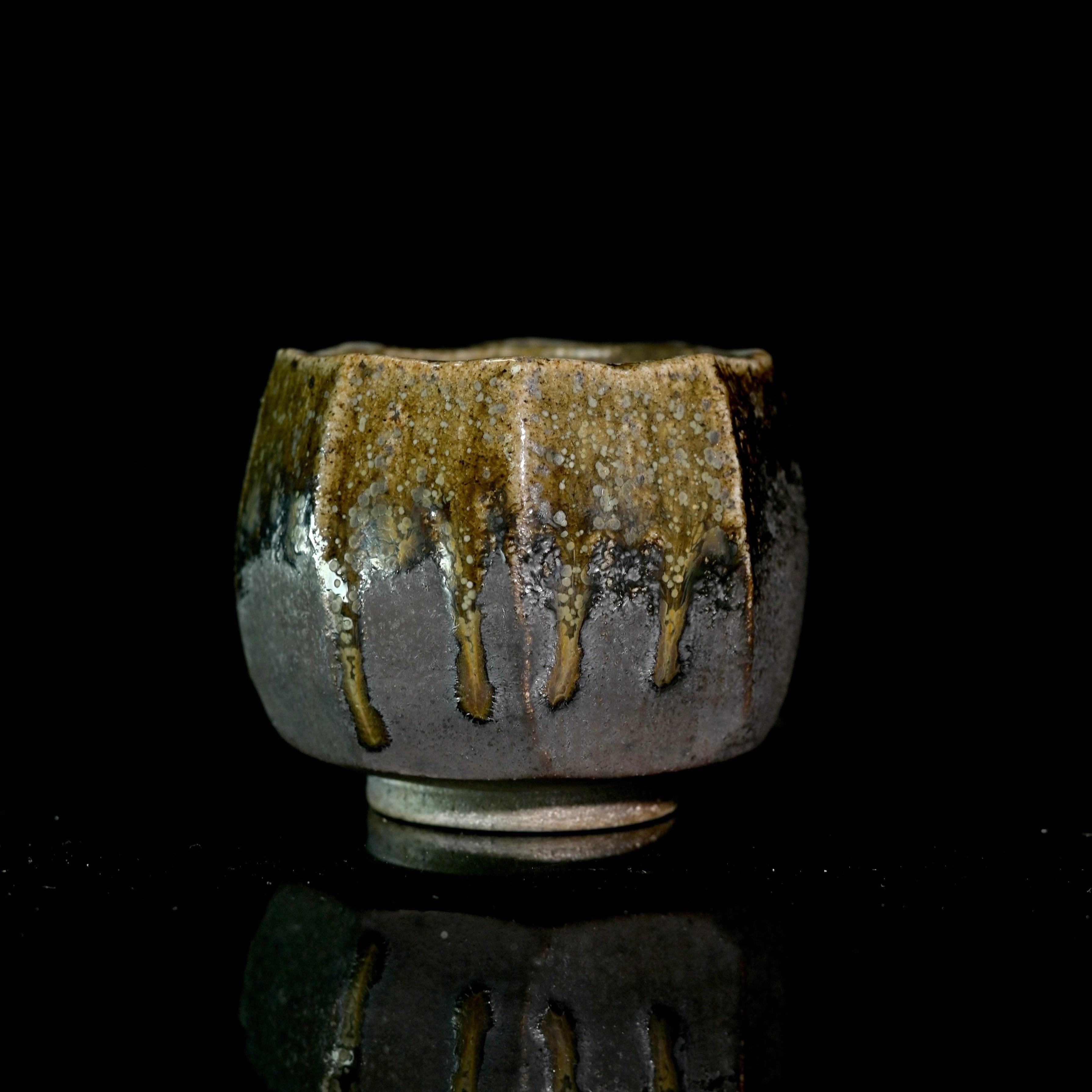 Kungfuyang Unique Piece Handmade Wood-Fired Wabi-sabi Style Teacup 80ml, product view 1